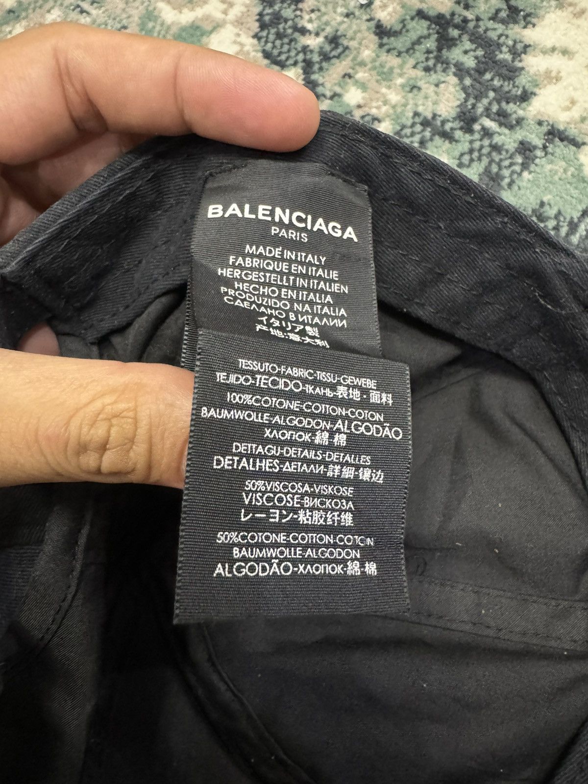 Balenciaga VINTAGE BALENCIAGA SCRIPT EMBROIDERED SPELL OUT CAP HAT Size ONE SIZE - 7 Thumbnail