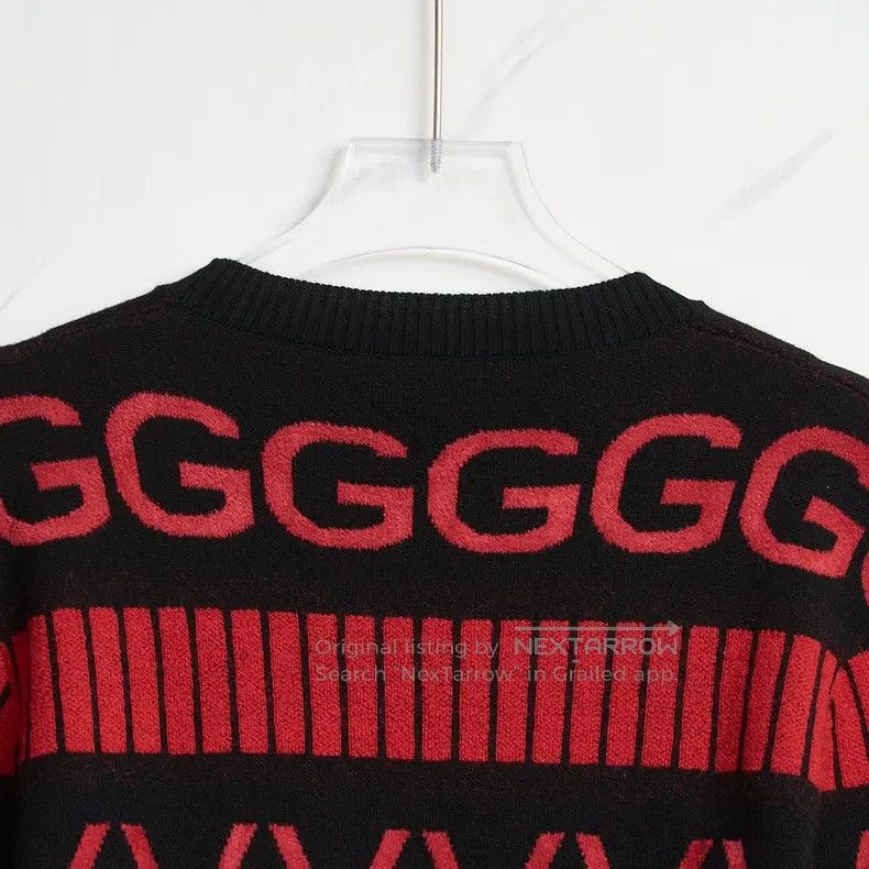 Givenchy Givenchy Men's Letter Jacquard Knit Sweater Size US XL / EU 56 / 4 - 5 Thumbnail