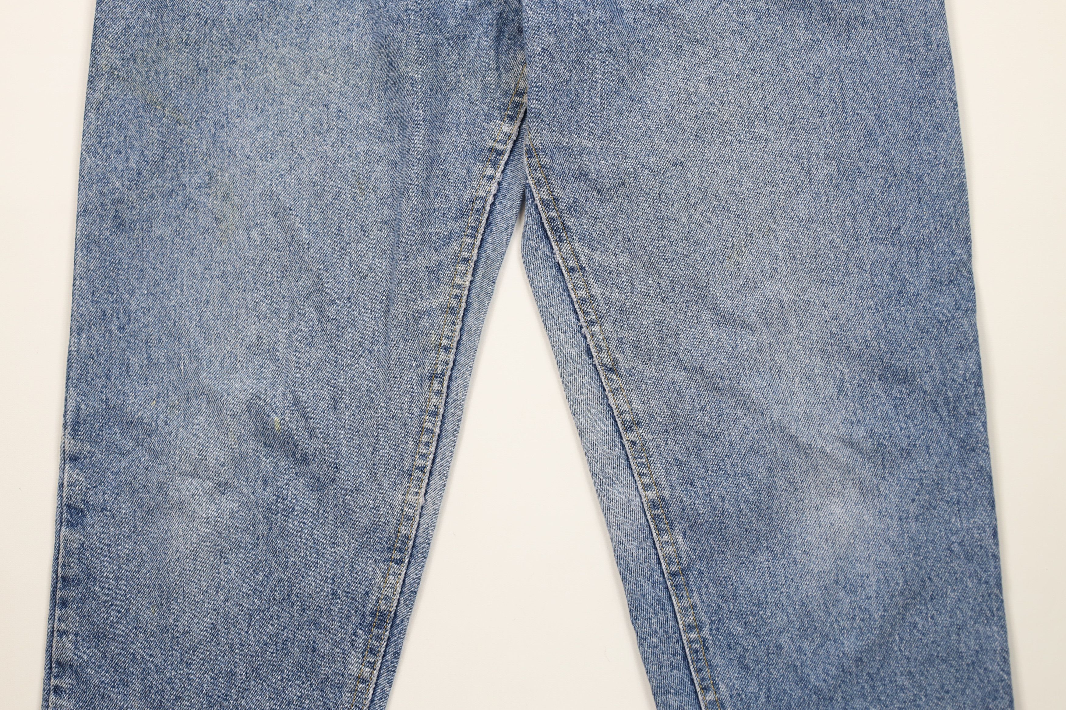 Lee Vtg 80s 90s Lee Pleated High Waist Tapered Jeans USA Size 34" / US 12 / IT 48 - 3 Thumbnail