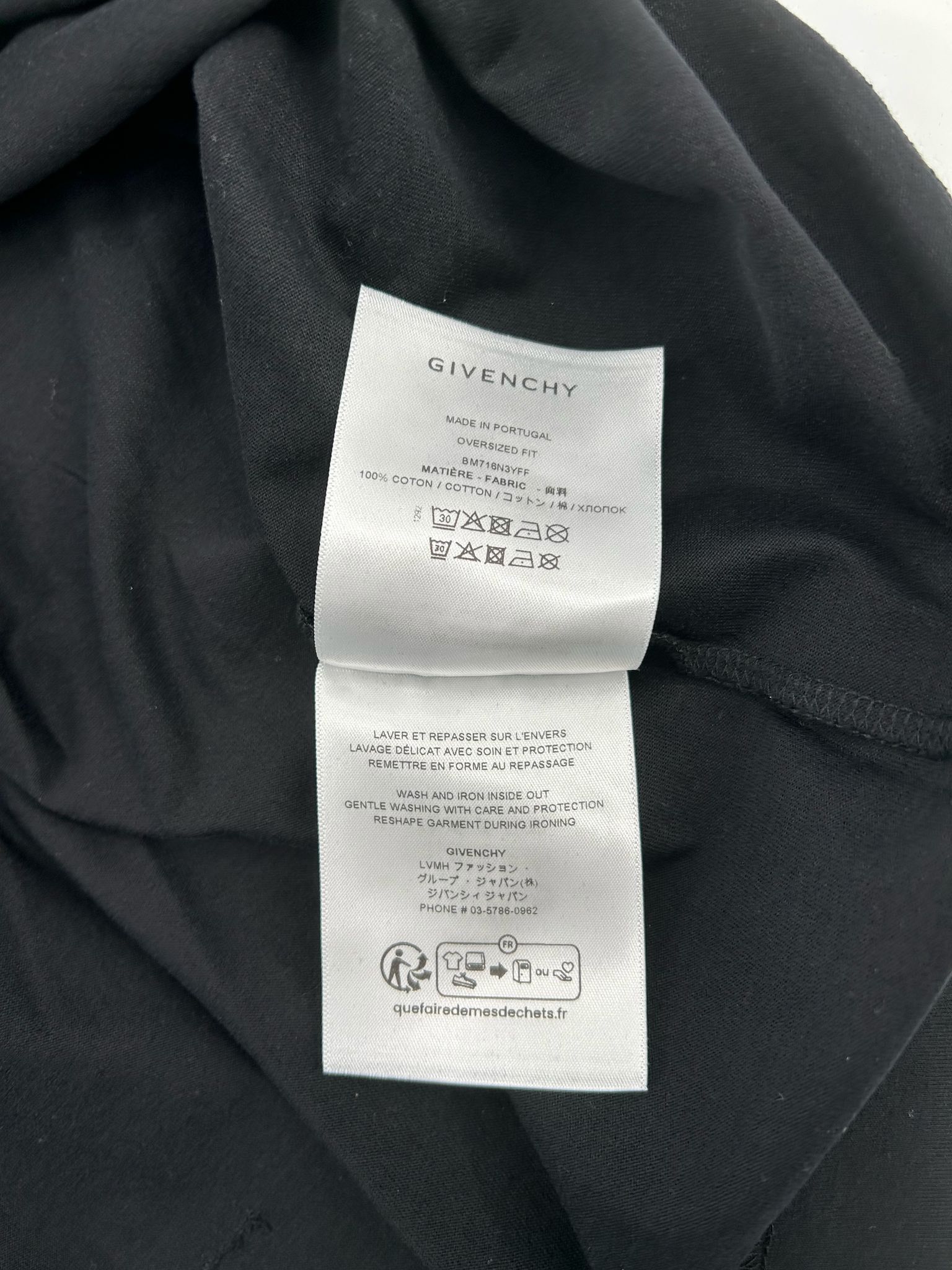 Givenchy Givenchy Black Circle Pattern Oversized T-Shirt 3XL Size US XXL / EU 58 / 5 - 4 Thumbnail