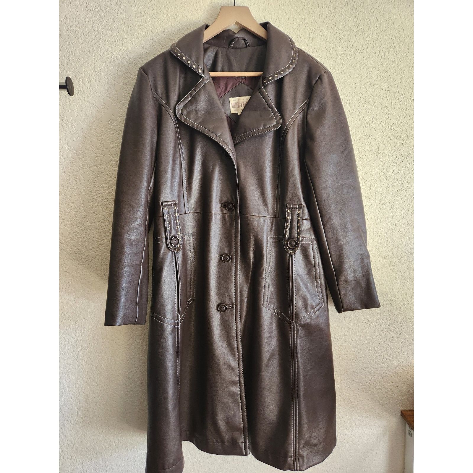 Unknown London Vintage 90's Meier & Frank Co. Women's Trench Coat- 10 Size L / US 10 / IT 46 - 2 Thumbnail