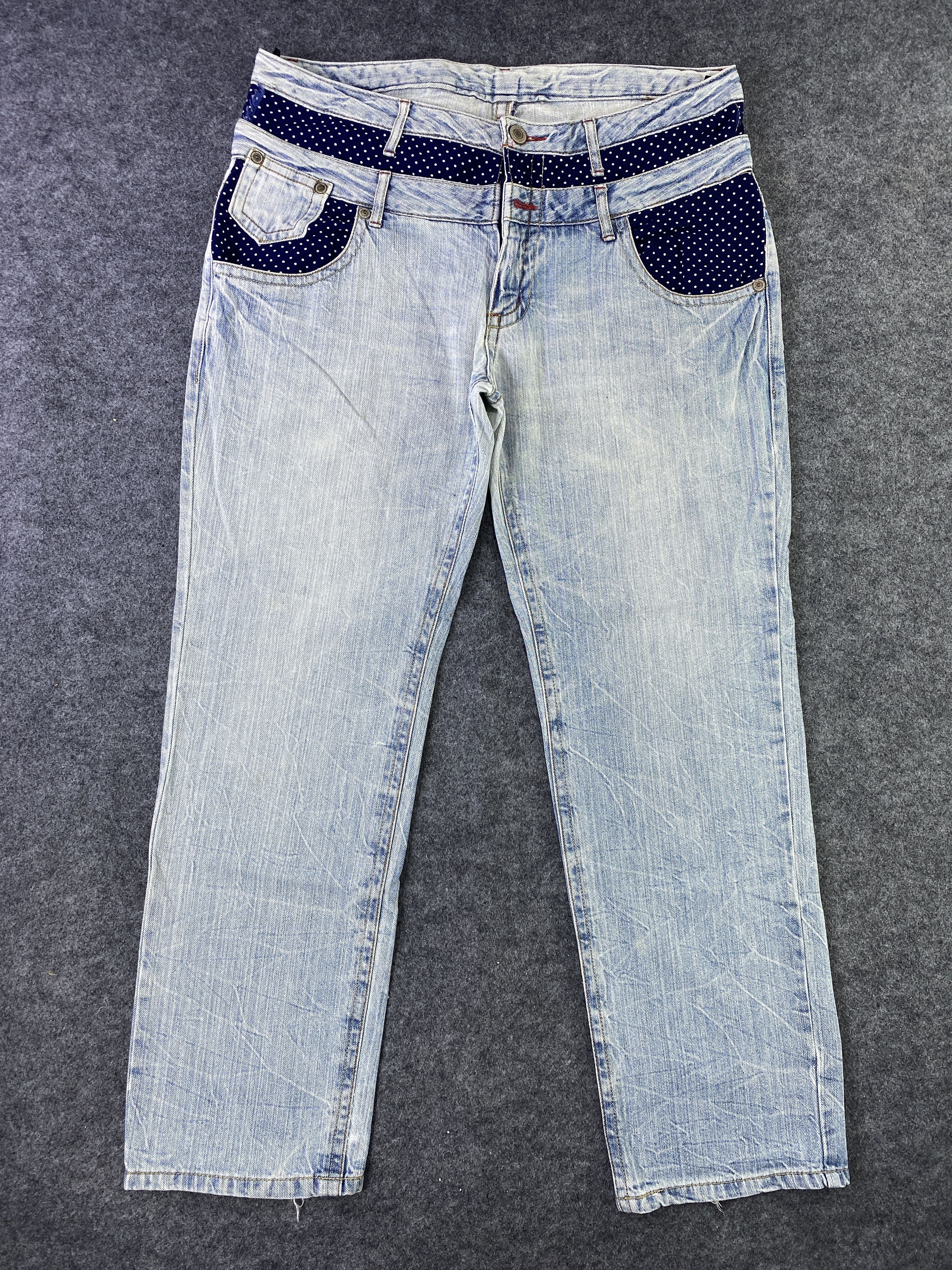 Japanese Brand Japanese Brand Blue Wash Jeans - J892 Size 37" - 1 Thumbnail