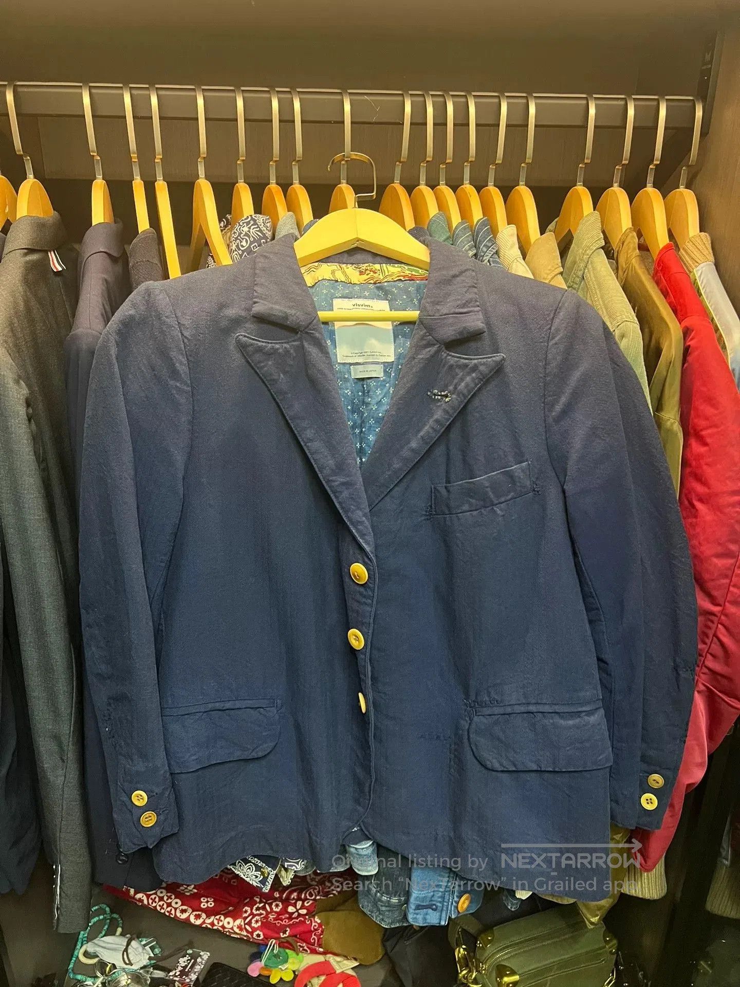 Visvim visvim tailored blazer in navy blue. Size US S / EU 44-46 / 1 - 1 Thumbnail