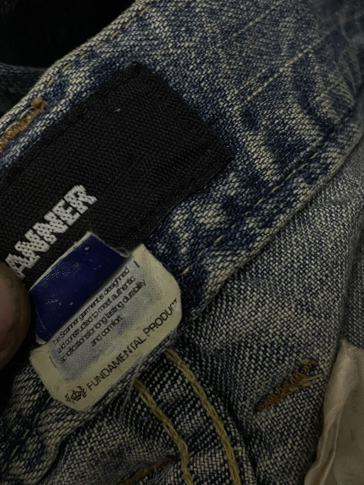 Japanese Brand Vintage 90’s Japan Scanner Unique Patch Pocket Baggy Denim Size US 33 - 13 Thumbnail
