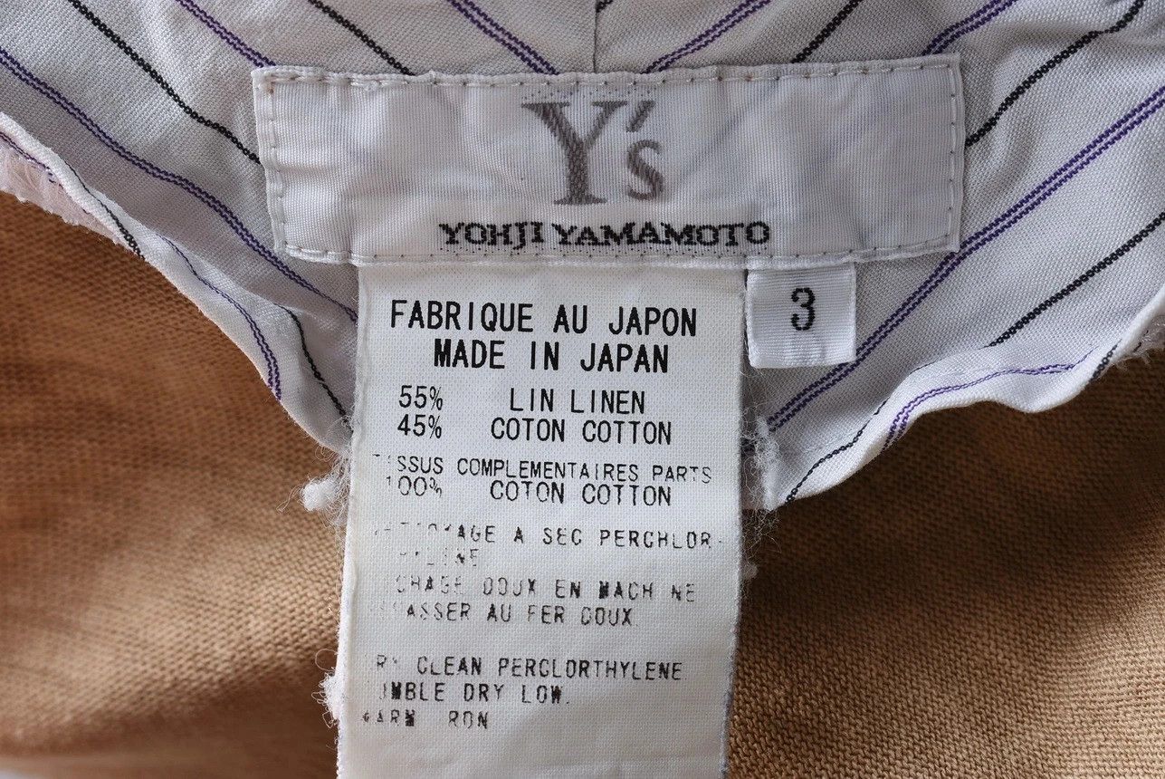 Yohji Yamamoto Women's Y's Yohji Yamamoto Zip Up Hoodie Beige Jacket Size M Size M / US 6-8 / IT 42-44 - 6 Thumbnail