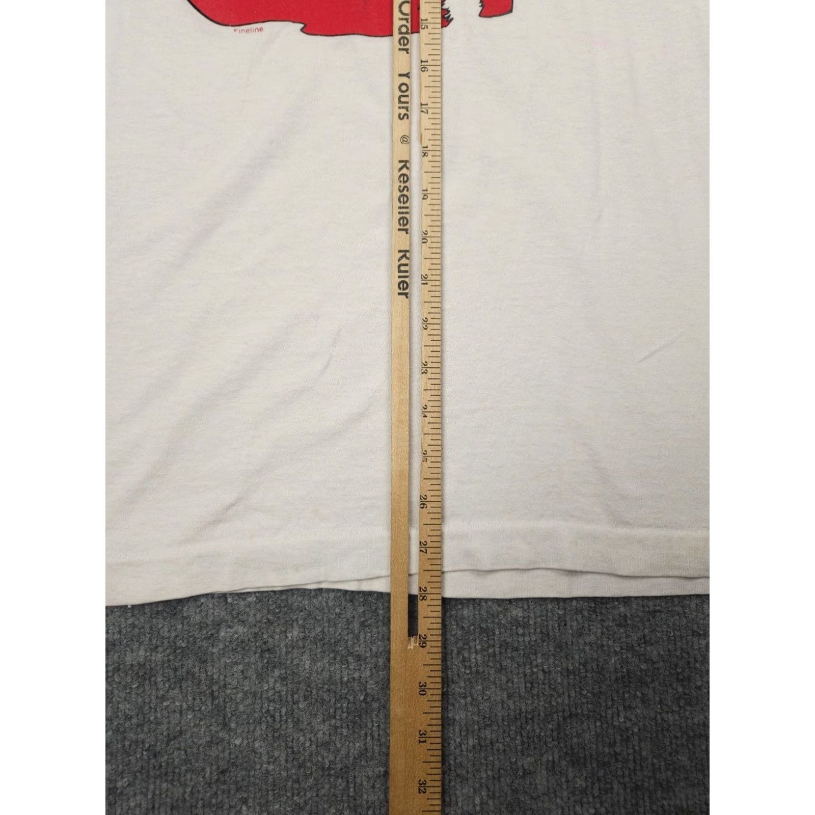 Fruit Of The Loom VINTAGE Fruit of the Loom Santa T Shirt Men's XL White Christmas Graphic Just Say Ho Stains Made USA Size US XL / EU 56 / 4 - 7 Thumbnail