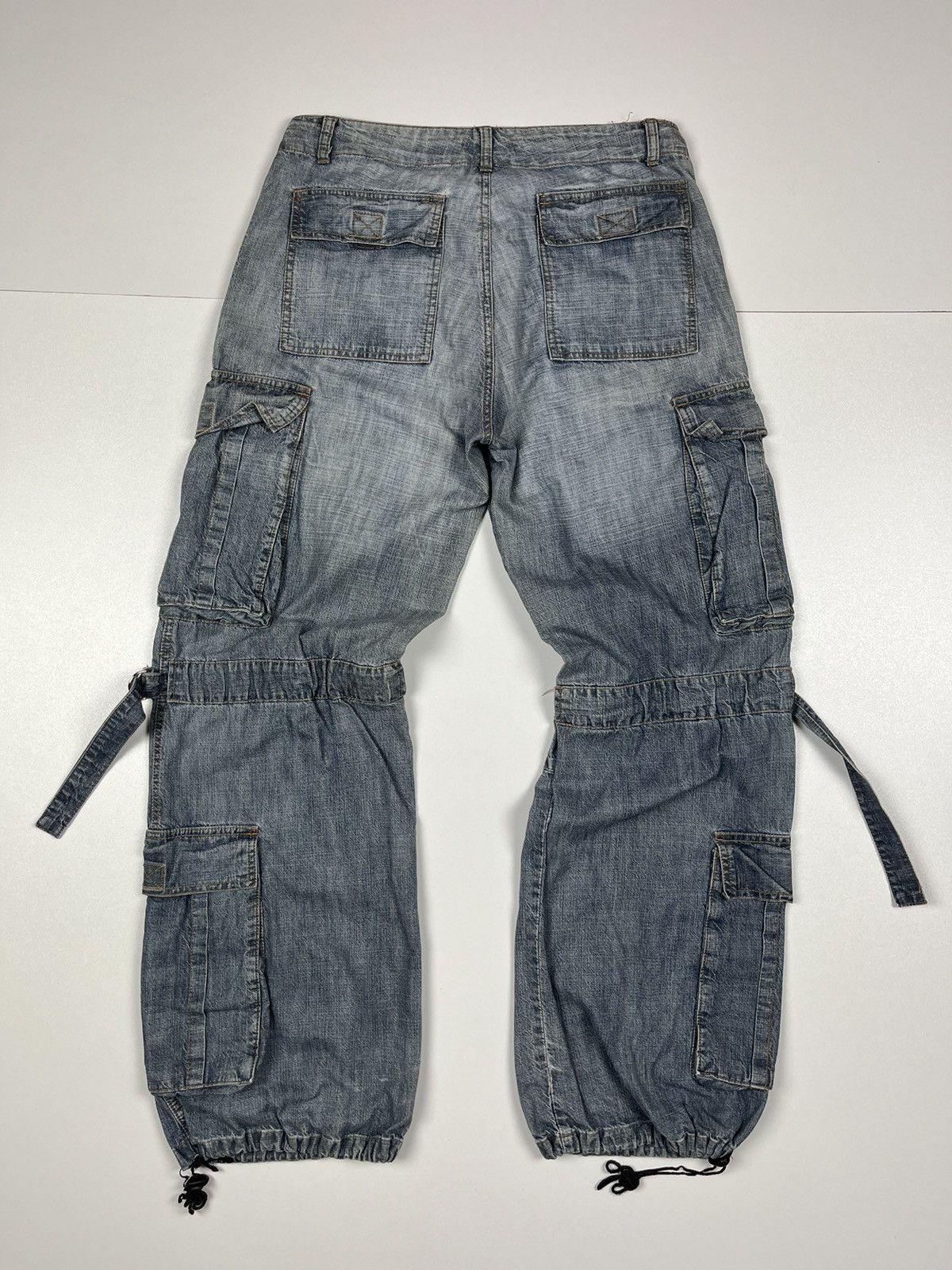 Japanese Brand Japanese Brand Vert De Rage Bondage Multipocket Cargo Denim Size US 30 / EU 46 - 2 Thumbnail