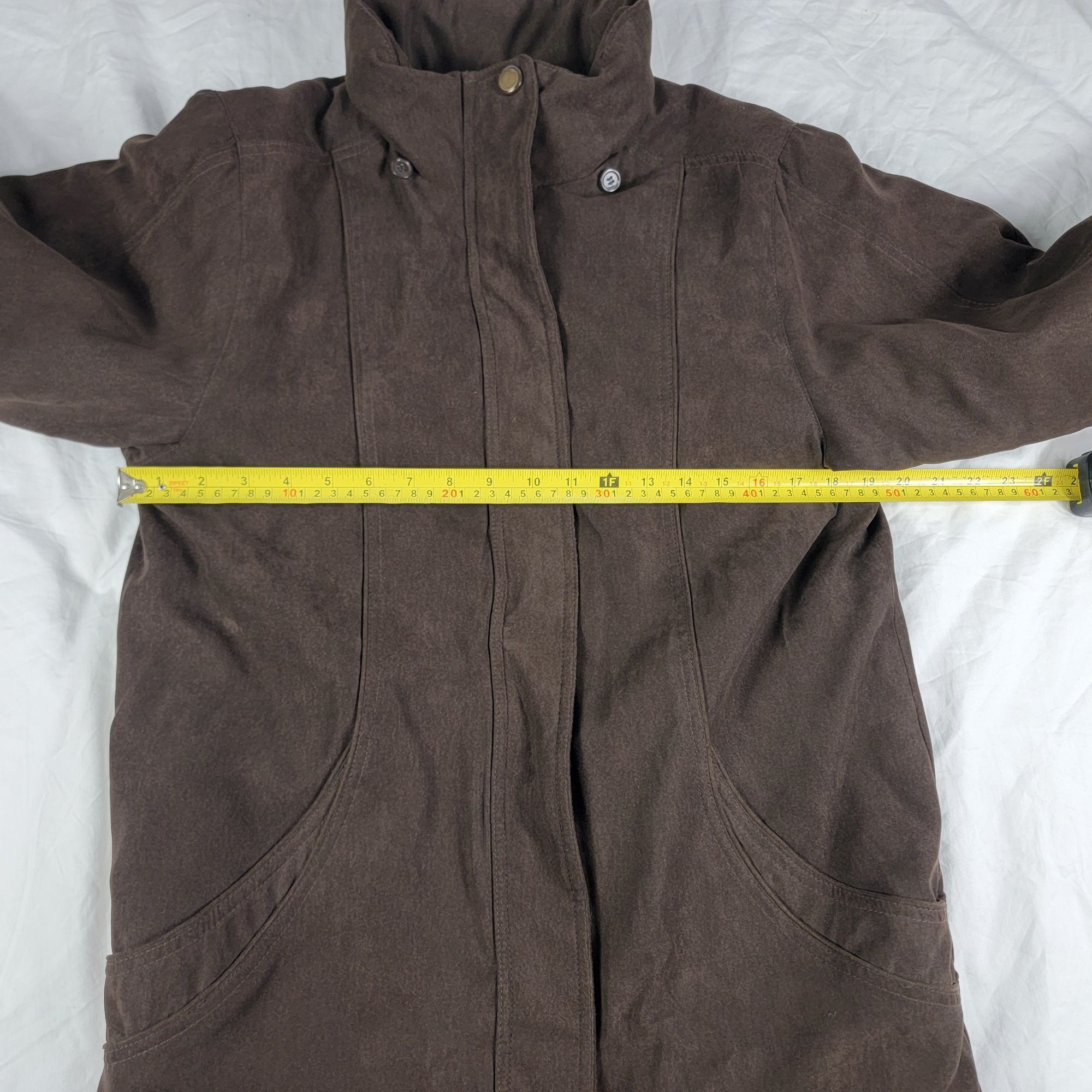 St. Johns Bay St Johns Bay Womens Small Dark Brown Coat Jacket Winter Warm Size S / US 4 / IT 40 - 8 Thumbnail