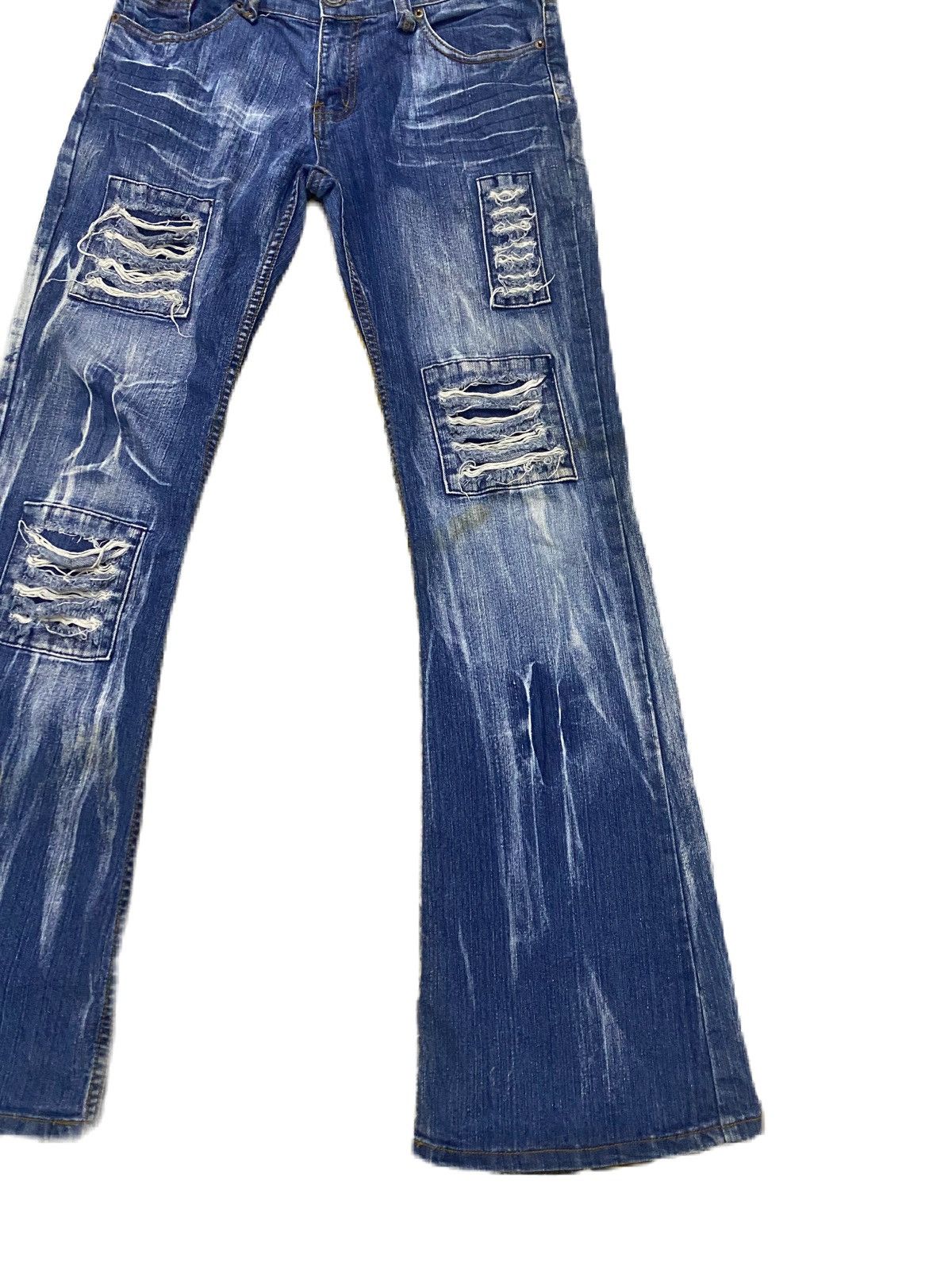 If Six Was Nine SUPER FLARE RIPPED STYLE JEANS A5 JIMMY HENDRIX STYLE RARE Size US 34 / EU 50 - 6 Thumbnail