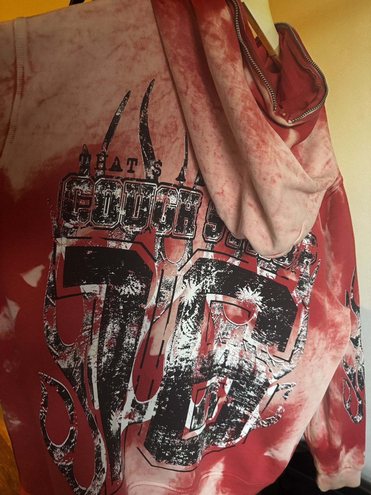 Awful Lot of Cough Syrup Awful Lot of Cough Syrup Red Full Zip Hoodie Size US XXL / EU 58 / 5 - 9 Thumbnail