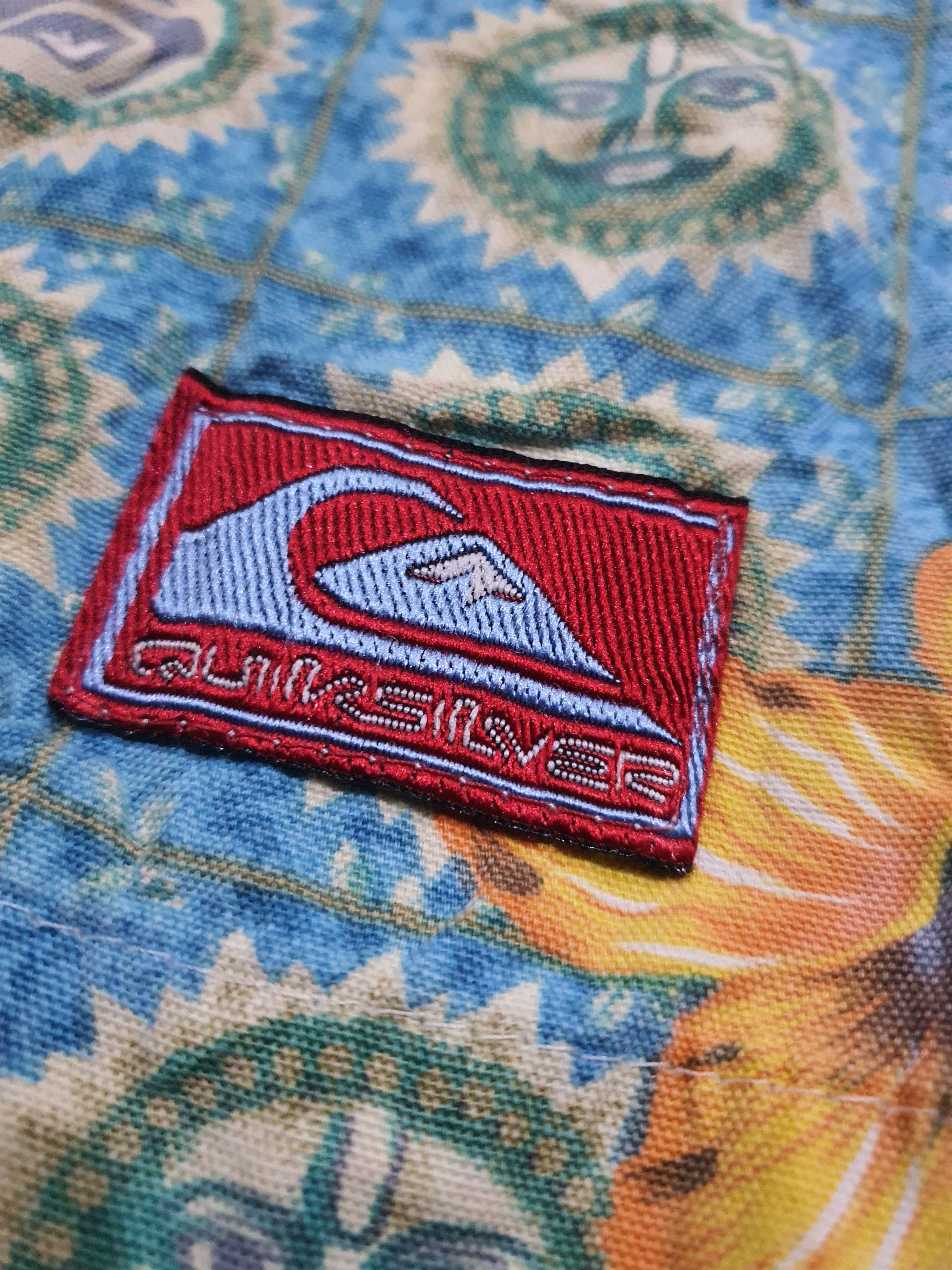 Quiksilver × Vintage Rare! 🔥 80s Quiksilver Surf Skate Volley Swim Shorts Cotton Size US 34 / EU 50 - 7 Thumbnail