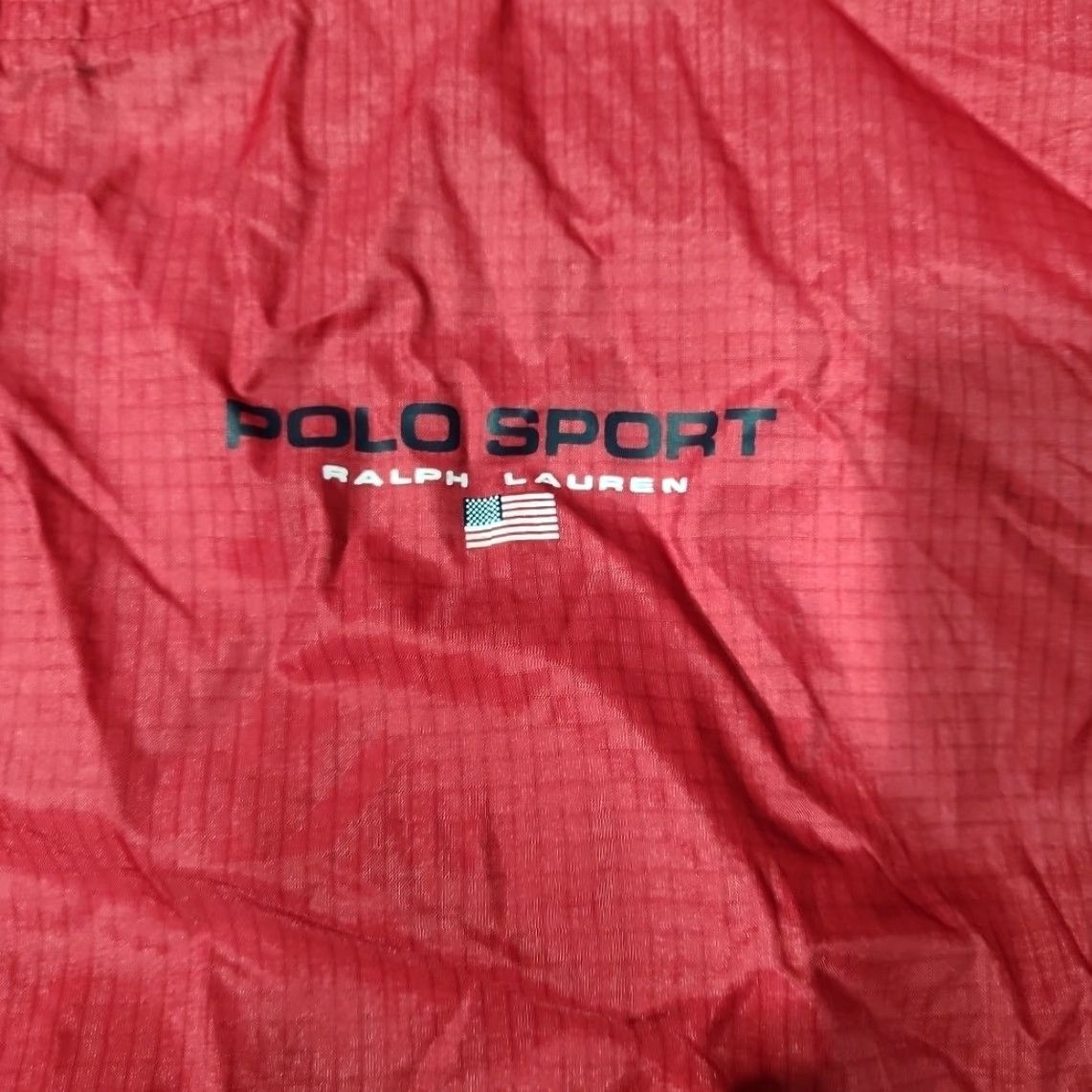 Polo Ralph Lauren VINTAGE Polo Sport Ralph Lauren Jacket Men Small Red Windbreaker Size US S / EU 44-46 / 1 - 2 Thumbnail