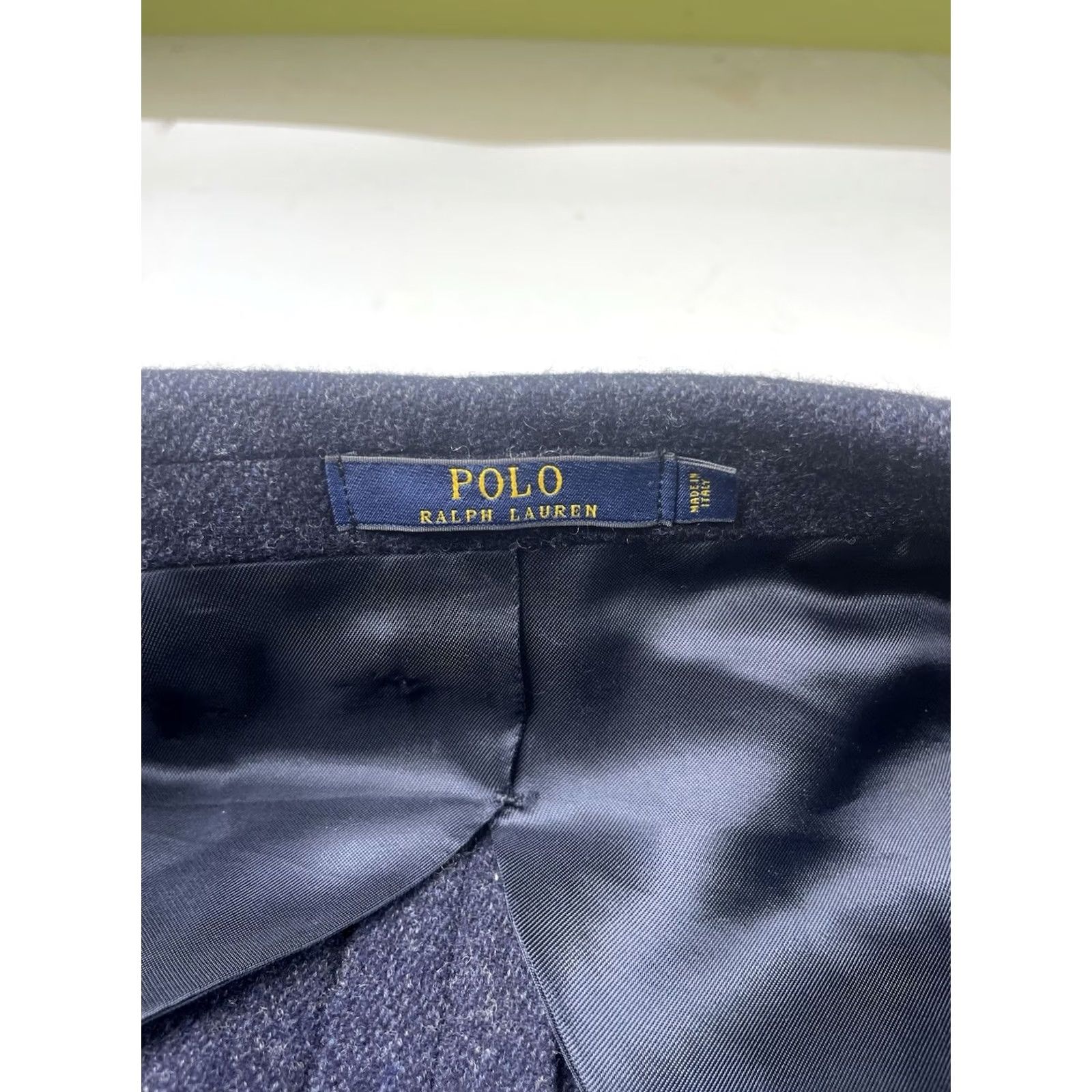 Polo Ralph Lauren Polo Ralph Lauren Blazer Mens Athletic 46 Regular Blue Wool Notch 2B Single-Breasted Three-Button Untold No Stains Tiny Hole Vintage No N/A Size US XXL / EU 58 / 5 - 4 Thumbnail