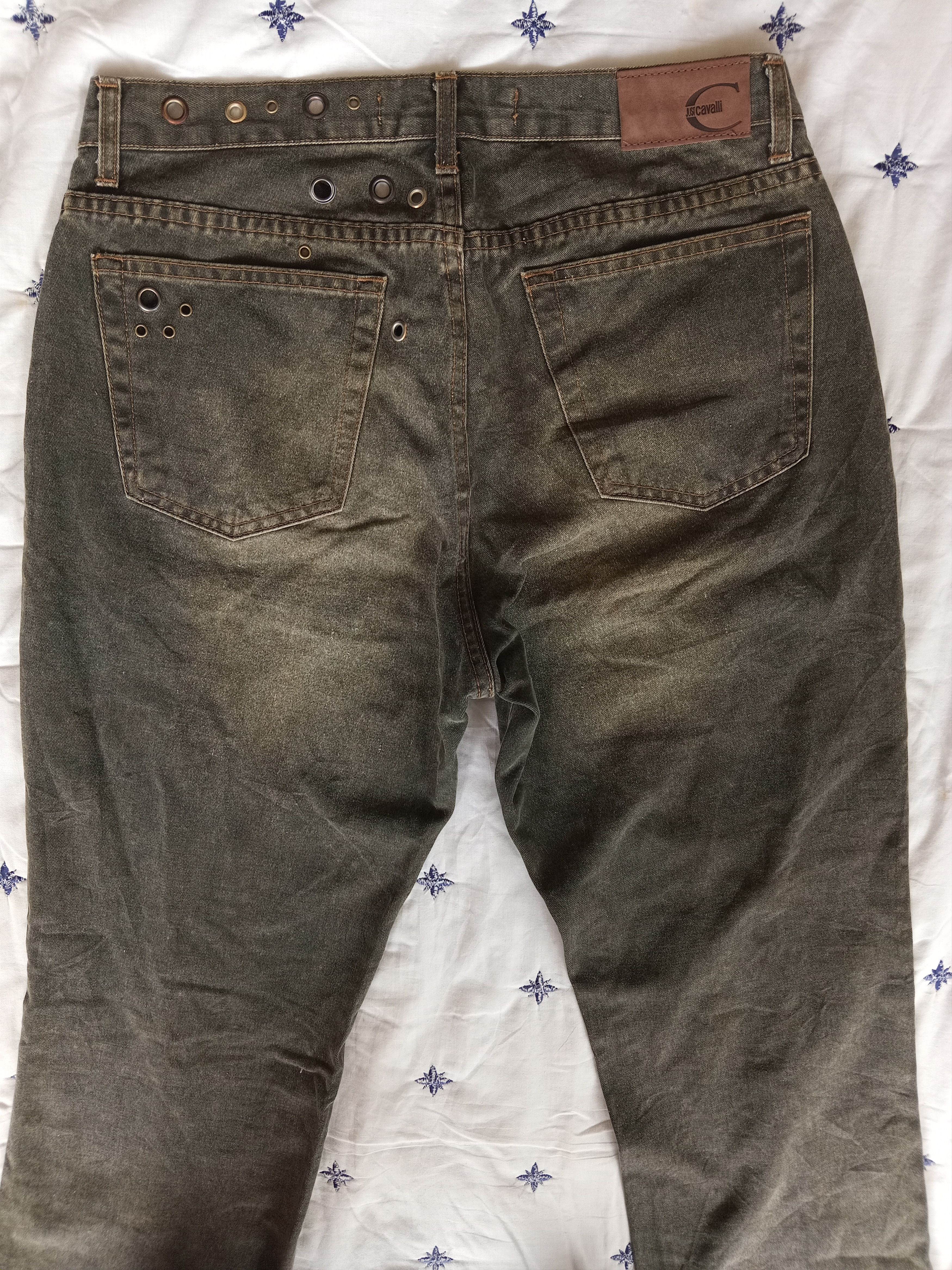 If Six Was Nine × Just Cavalli JUST CAVALLI💥Washed Faded Distressed Jeans Size 31" - 11 Thumbnail