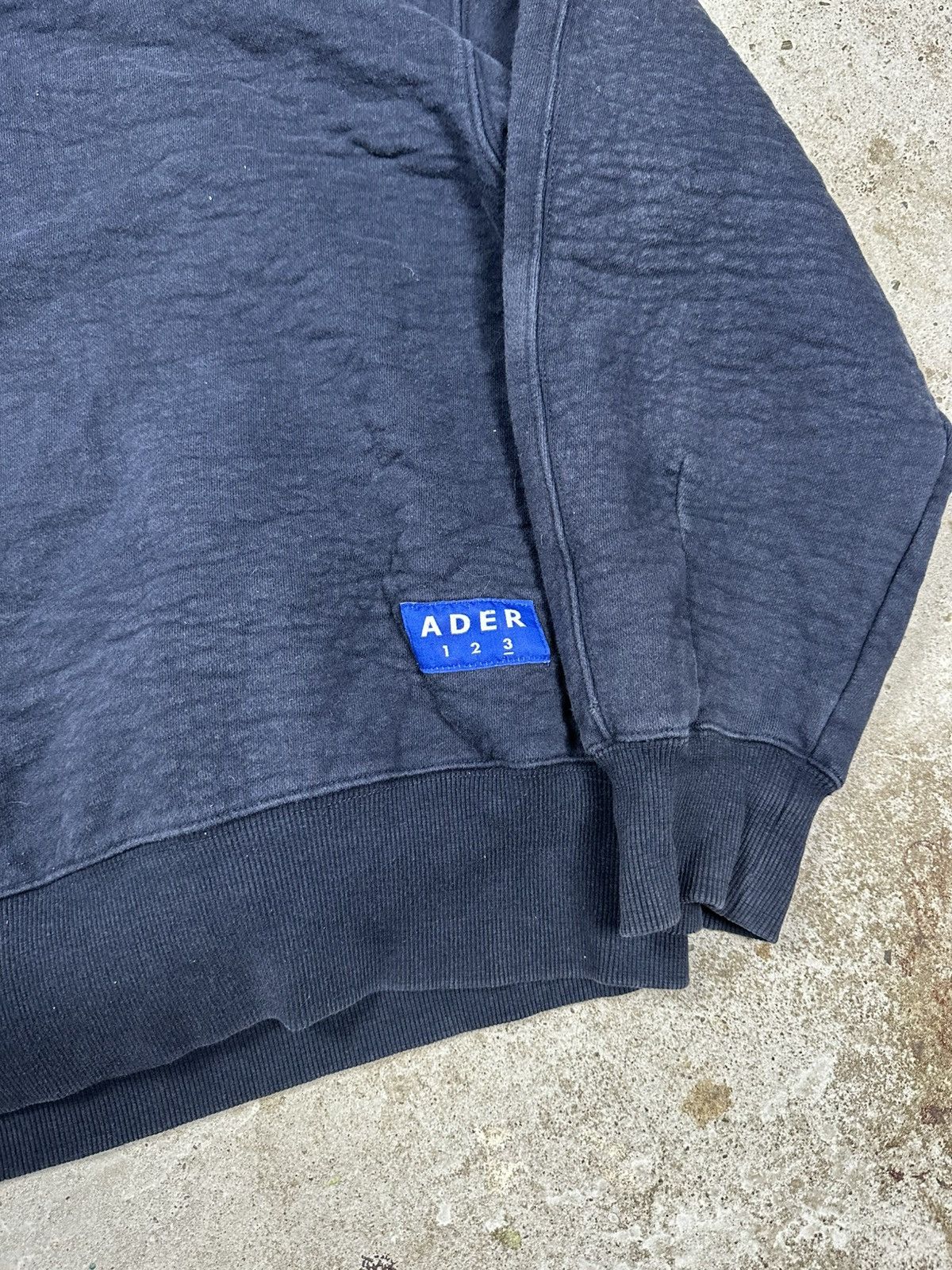 Ader Error Ader Error Navy Boxy Camel Hoodie Center Logo Size US S / EU 44-46 / 1 - 13 Thumbnail
