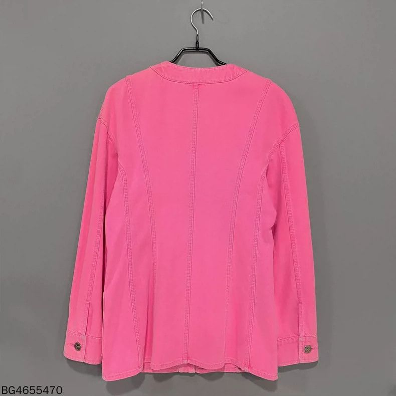 Chanel Chanel Rose red denim jacket Size XS / US 0-2 / IT 36-38 - 2 Thumbnail