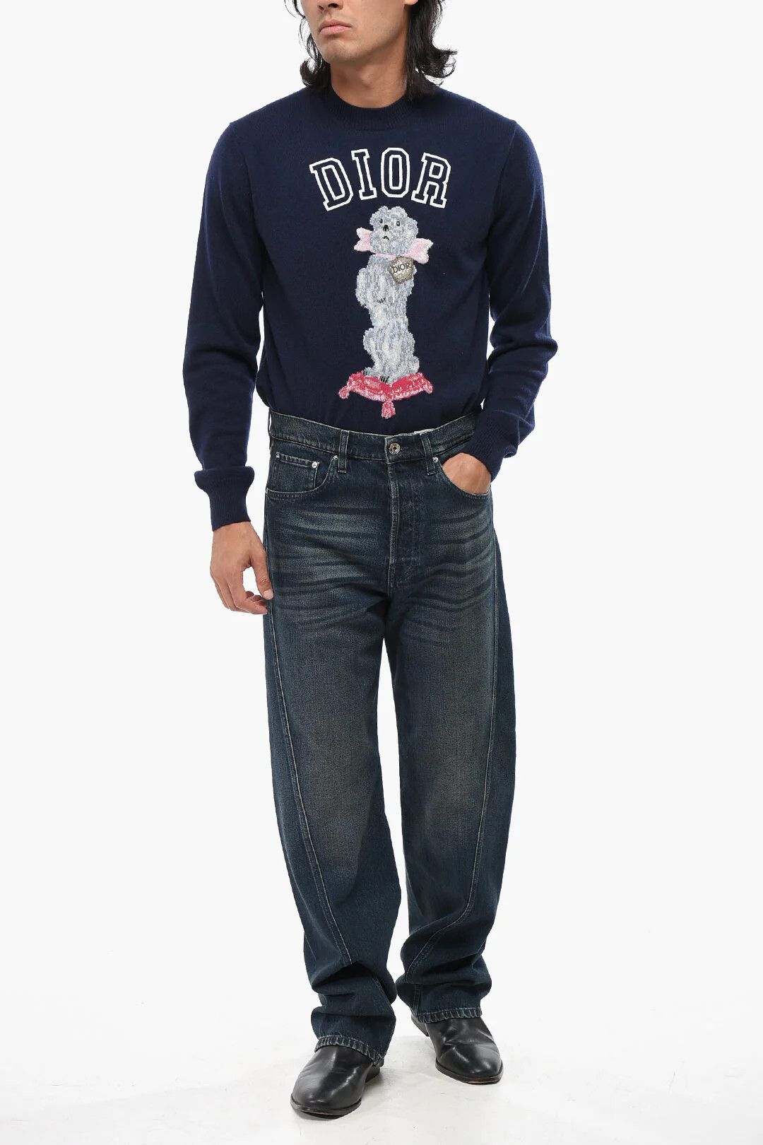 Lanvin og1mm0426 Regular-Fit Jeans in Blue Size US 31 - 4 Thumbnail