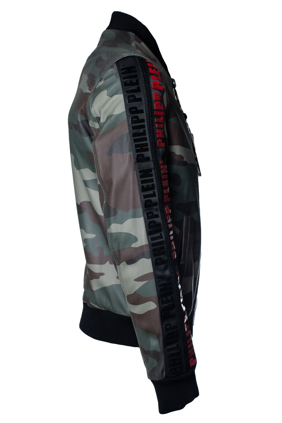 Philipp Plein Philipp Plein, camo leather bomber jacket Size US L / EU 52-54 / 3 - 3 Thumbnail