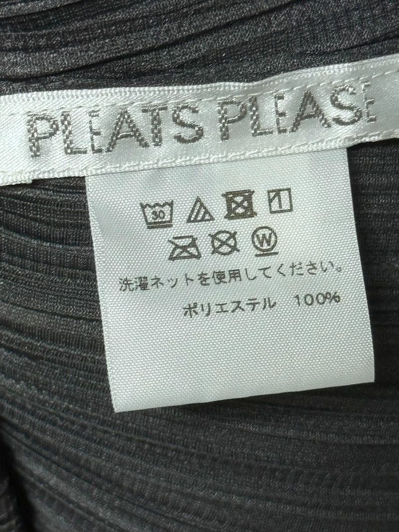 Issey Miyake Issey Miyake size:3 Grey pleated long-sleeved dress Size S / US 4 / IT 40 - 4 Thumbnail