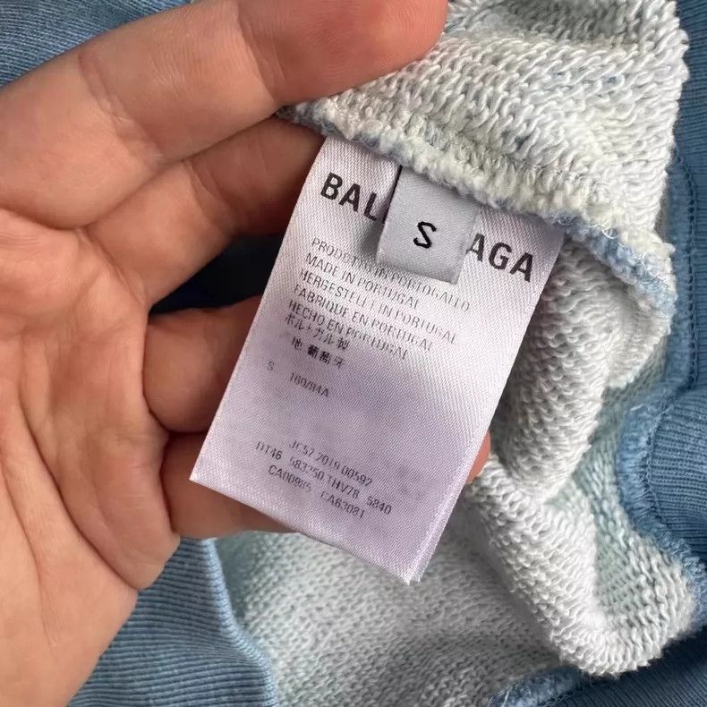Balenciaga Balenciaga Haze Blue Buckle Hoodie Size US S / EU 44-46 / 1 - 4 Thumbnail