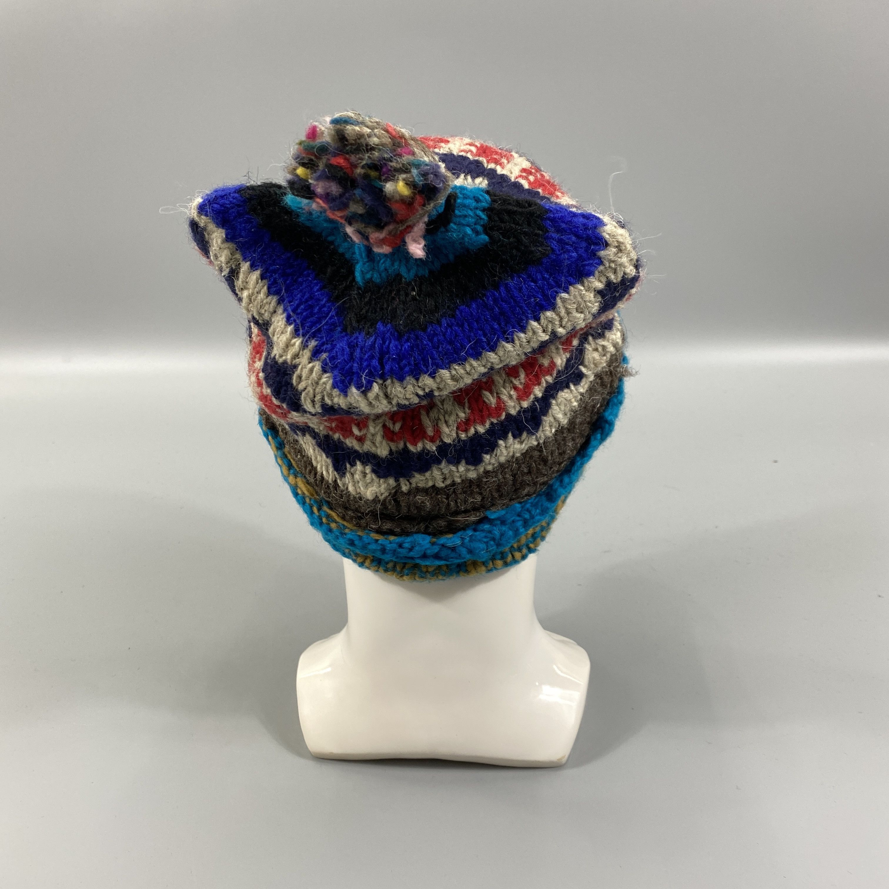 Japanese Brand Multicolor Pattern Snow Cap Beanie Hat -BN1162 Size ONE SIZE - 4 Thumbnail