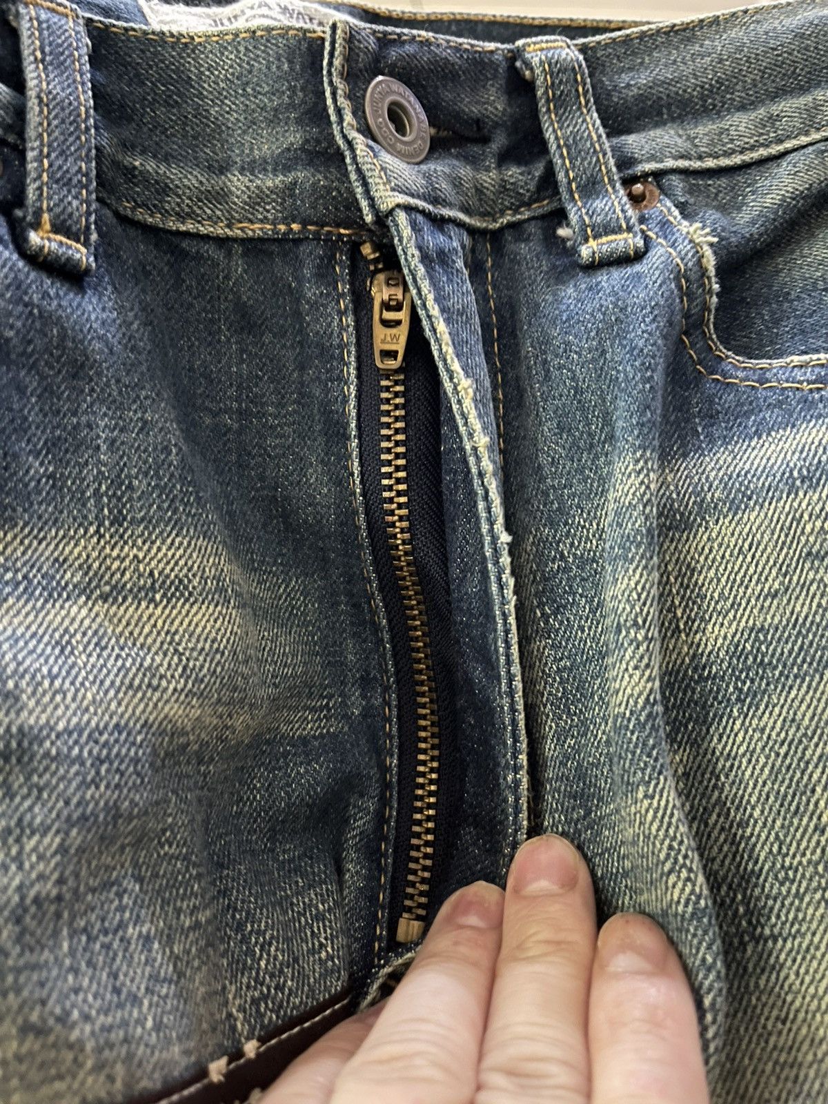 Junya Watanabe Junya Watanabe Comme Des Garcons Cdg Patchwork Cropped Jeans Size US 30 / EU 46 - 12 Thumbnail