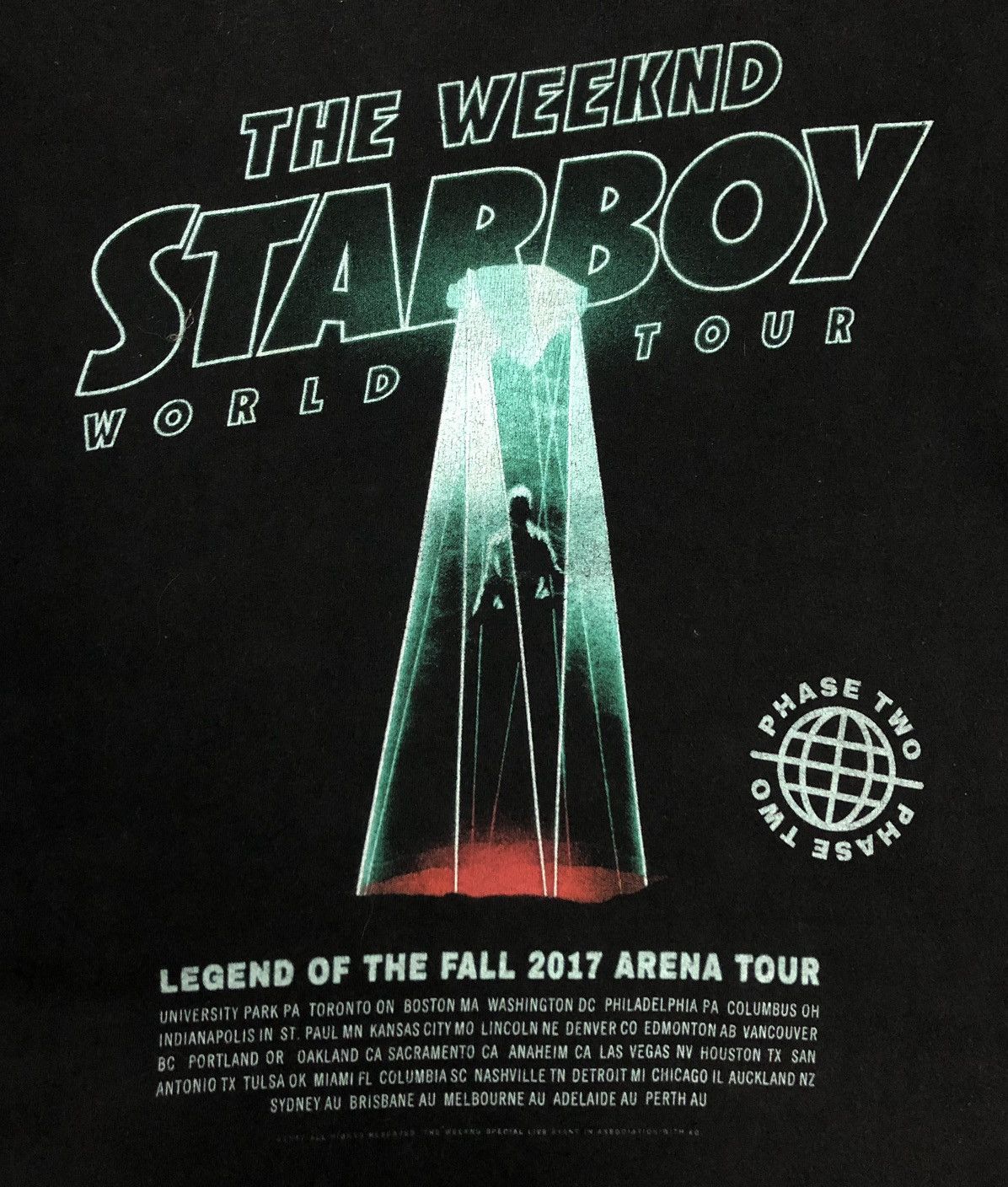 XO XO The Weeknd Starboy World Tour T-Shirt Size US L / EU 52-54 / 3 - 3 Thumbnail