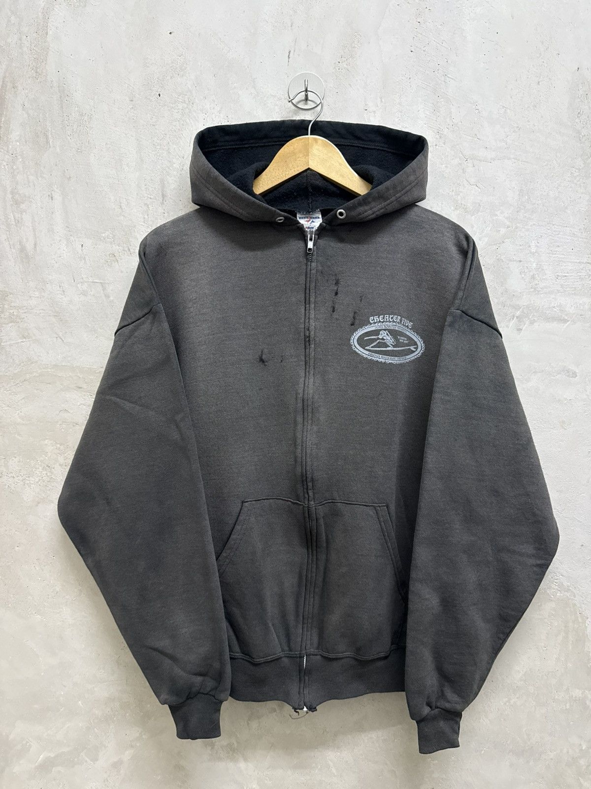 Vintage Sun Faded Skeleton Surf Zip Up Hoodie Size US L / EU 52-54 / 3 - 1 Thumbnail