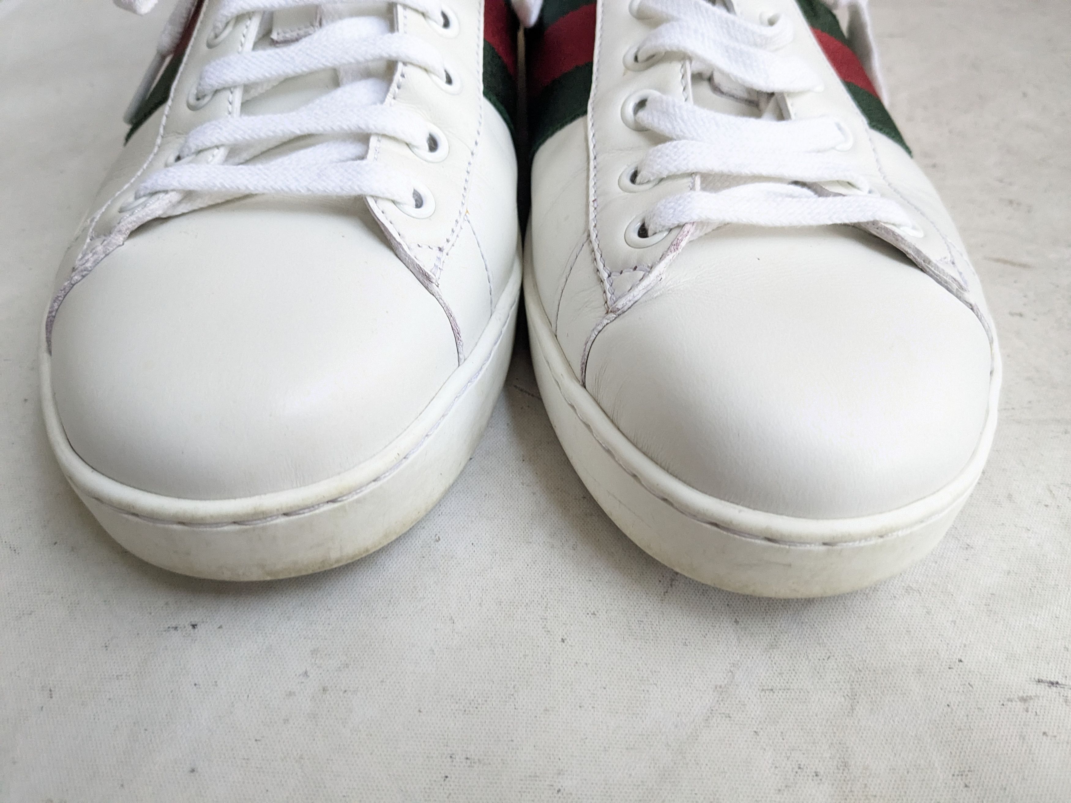 Gucci Gucci Ace White Leather 10 Low Tops Size US 10 / EU 43 - 2 Thumbnail