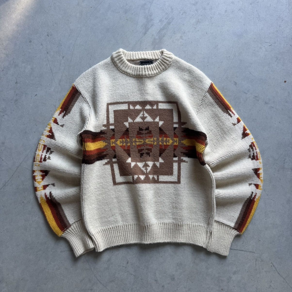 Vintage Vintage 60s Aztec Navajo Southwestern JCPenny Sweater Size US L / EU 52-54 / 3 - 1 Thumbnail