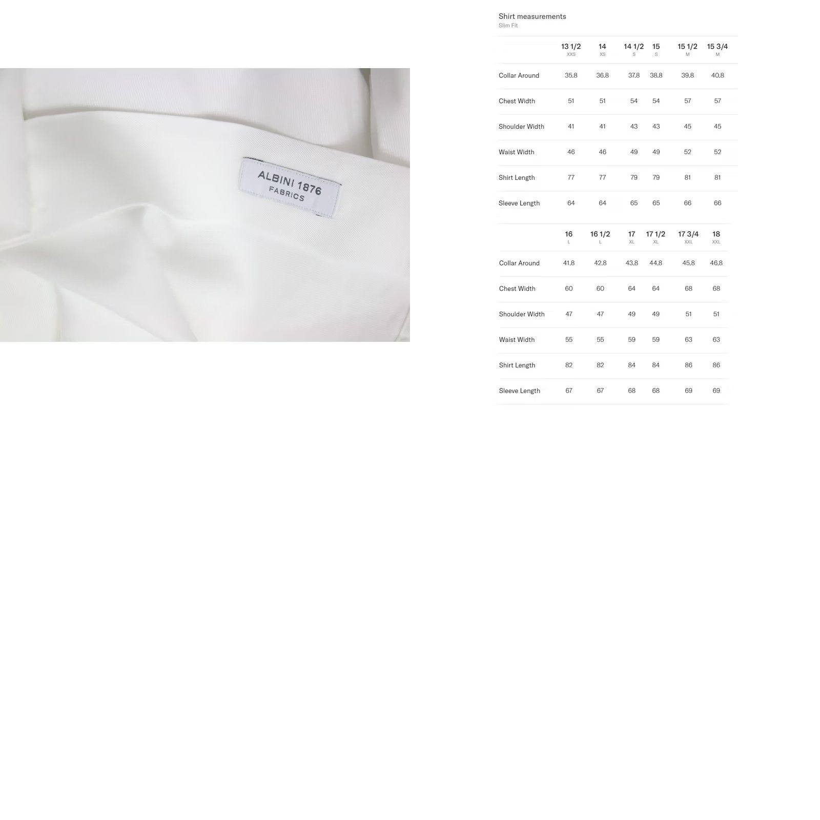 Suitsupply Suitsupply Formal Shirt Men's SMALL Button Up Cutaway Collar Formal Shirt White Slim Cotton Dress Shirt Mens Size 36R - 8 Thumbnail
