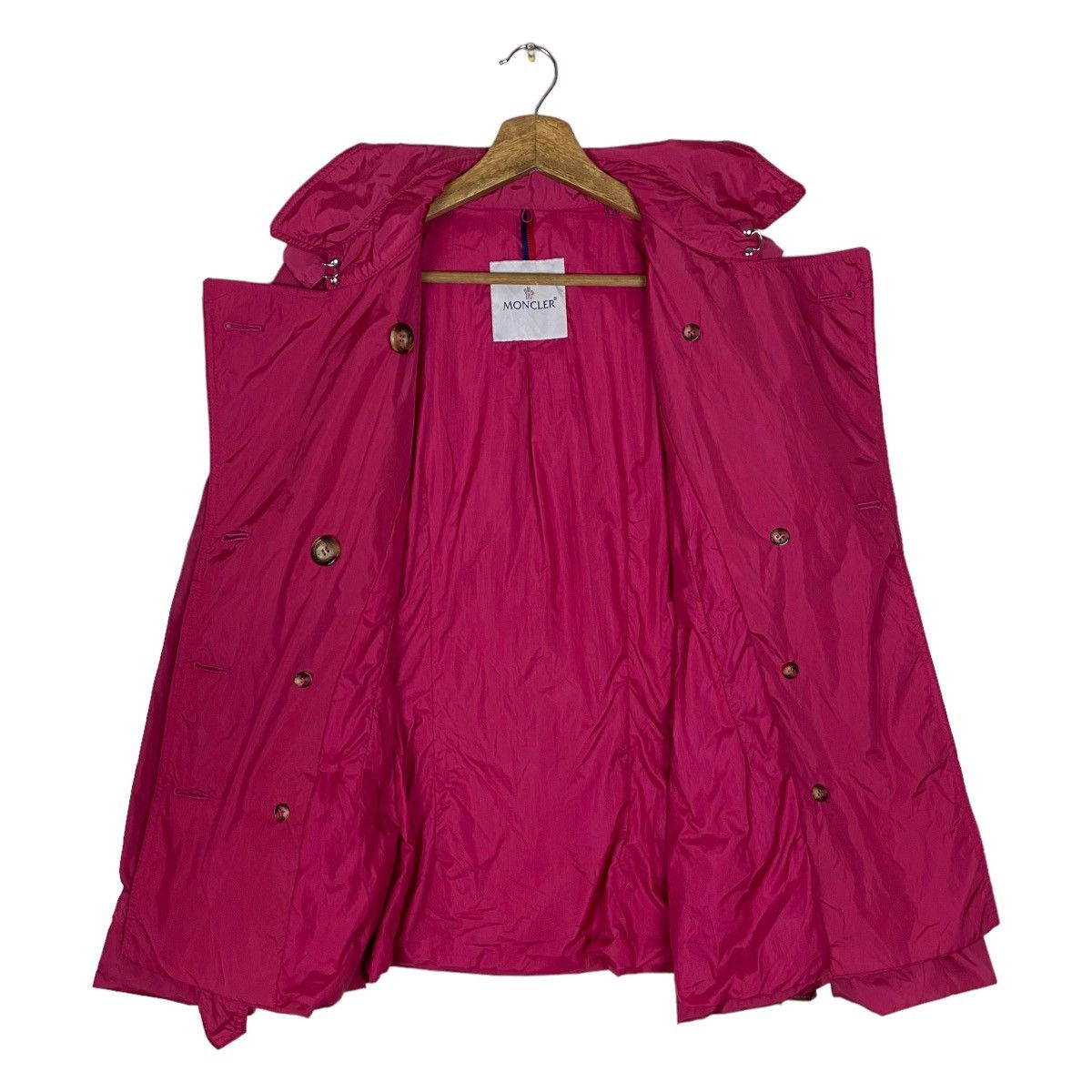 Moncler Vintage Moncler Double Breasted Belted Windbreaker Light Size S / US 4 / IT 40 - 11 Thumbnail