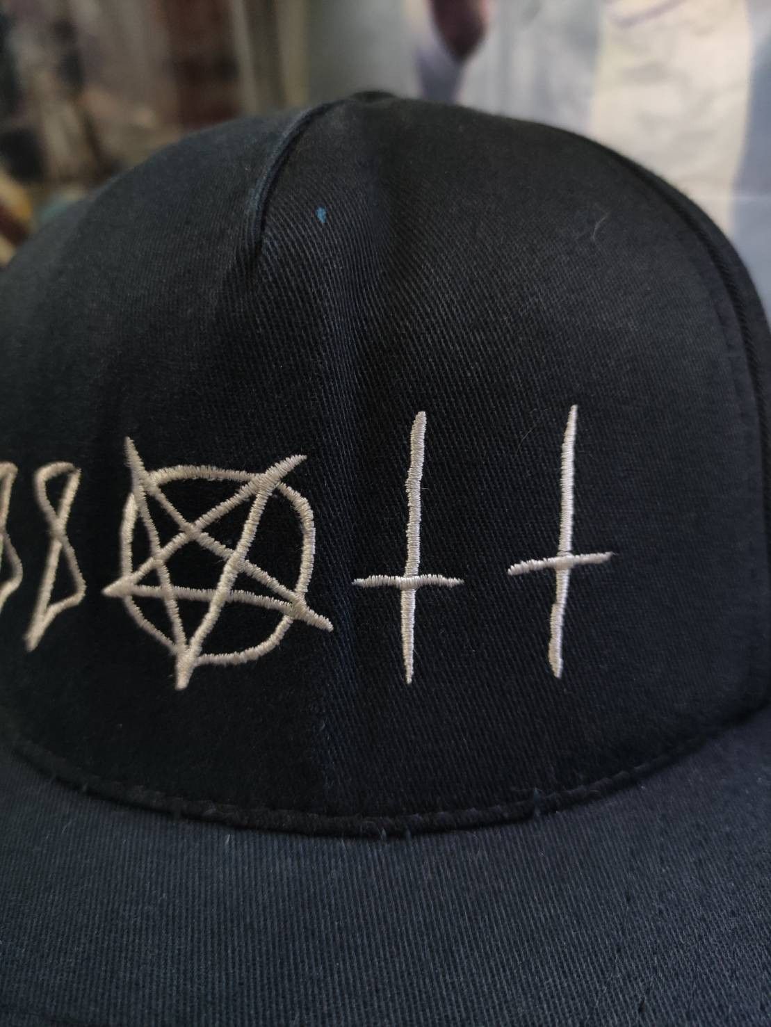 aNYthing Vtg 00's Anything Corpse Pentagram Satanic Snapback Size ONE SIZE - 4 Thumbnail