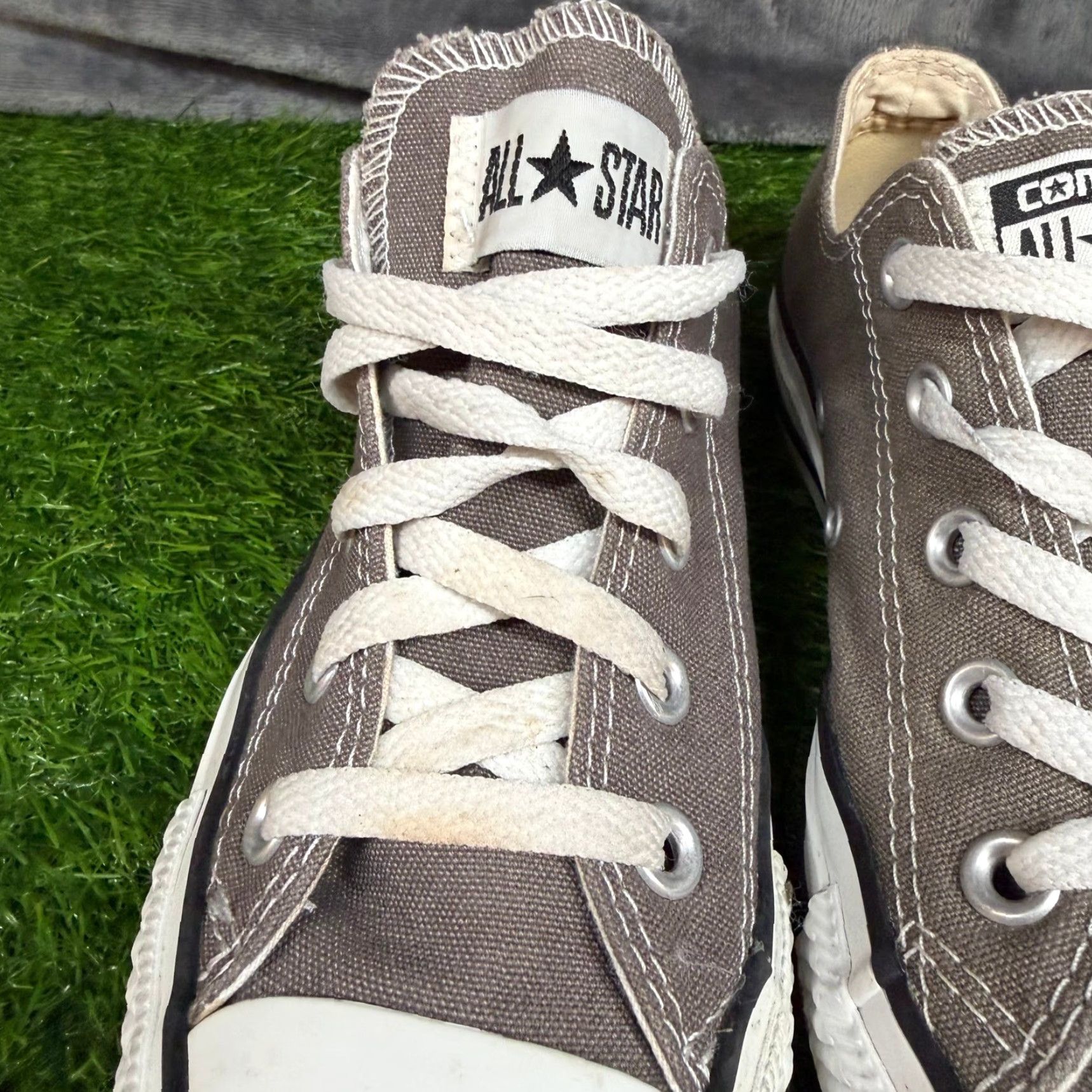 Converse Converse All Star Sneaker Low Top Canvas Gray Shoes Womens 6 Casual Comfort Cushioned Sneakers M Women's Shoes Size M / US 6-8 / IT 42-44 - 3 Thumbnail