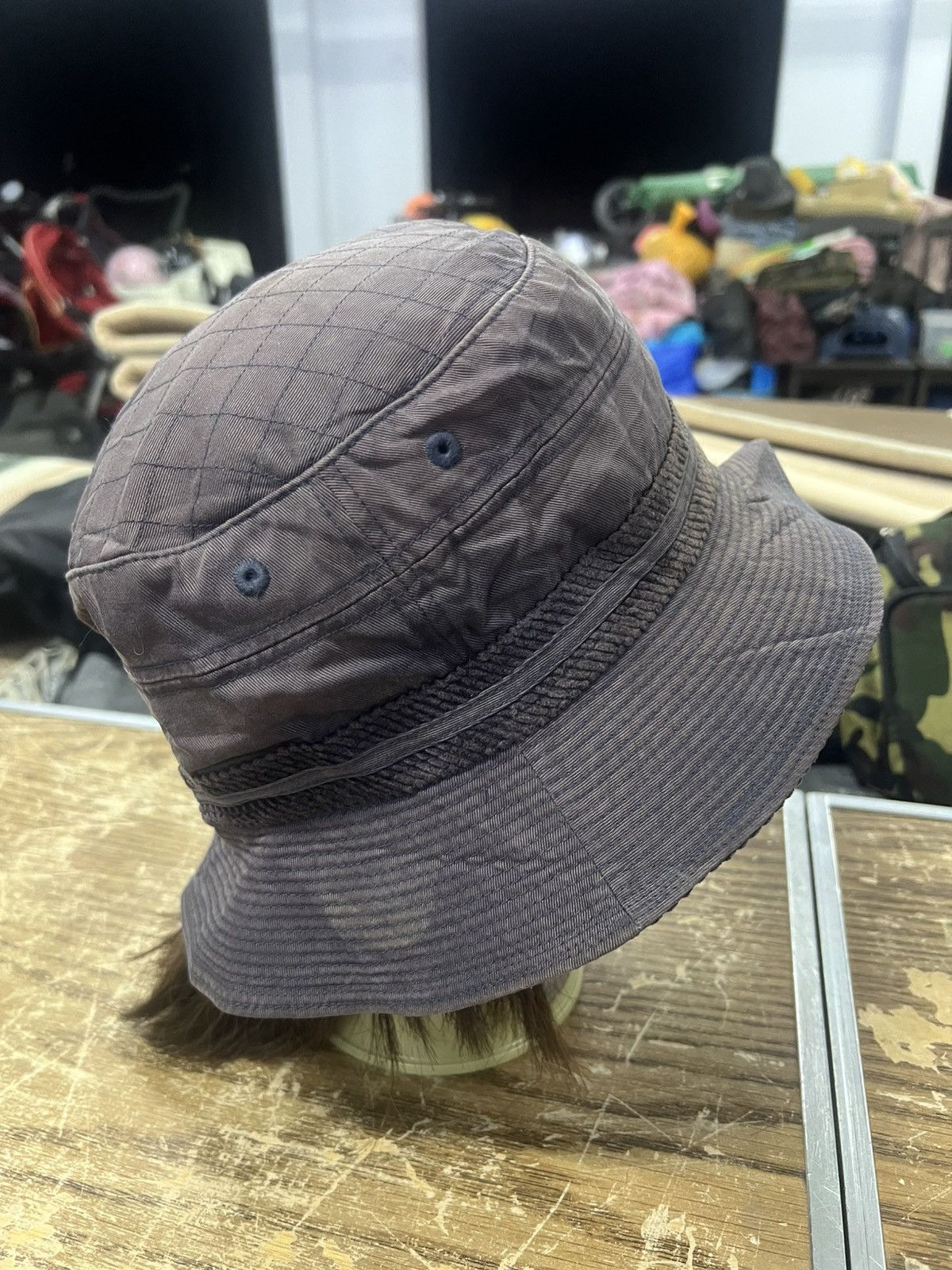 Lyle & Scott × Vintage THRASHED FADED BUCKET HAT Size ONE SIZE - 4 Thumbnail