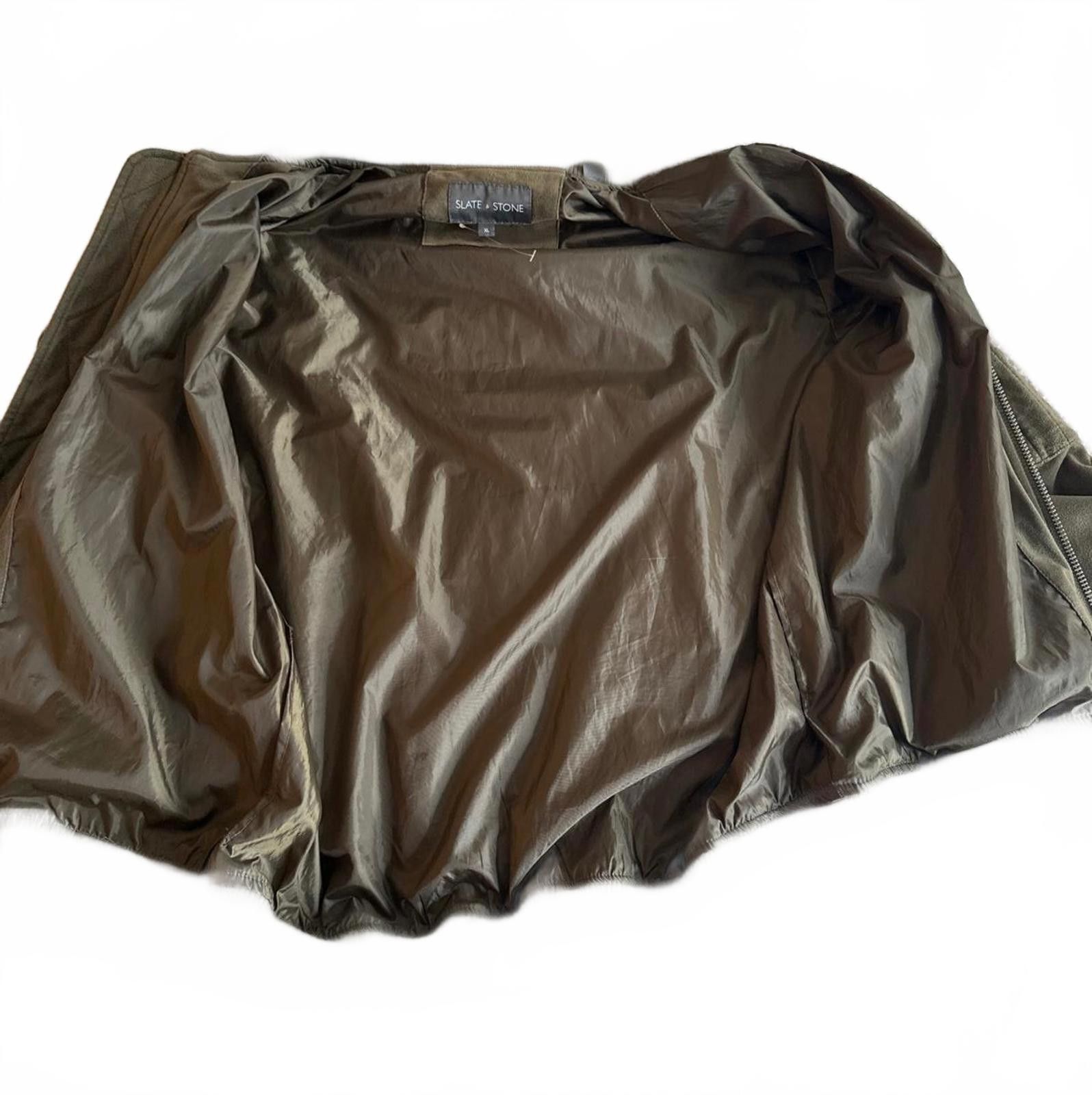 Slate & Stone Slate & Stone Bomber Jacket – Men’s Size XL (Olive Green) Size US XL / EU 56 / 4 - 5 Thumbnail