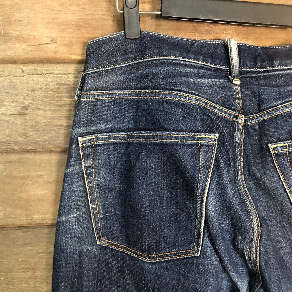 Japanese Brand Uniqlo Jeans Blue Distressed Denim Pants #7324 Size US 35 - 15 Thumbnail