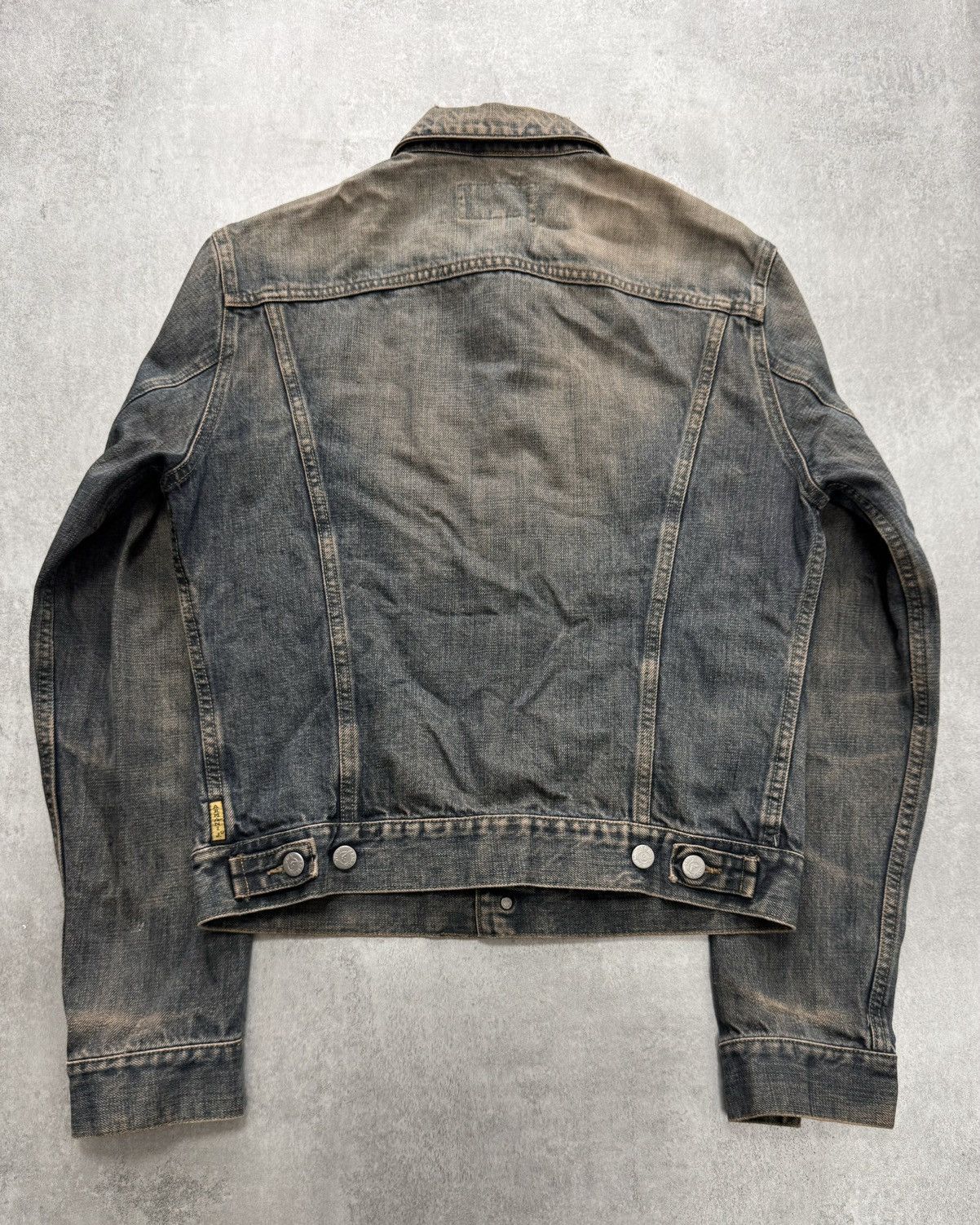 Vintage 2000s Armani Jeans Gradient Striped Jumper Size L