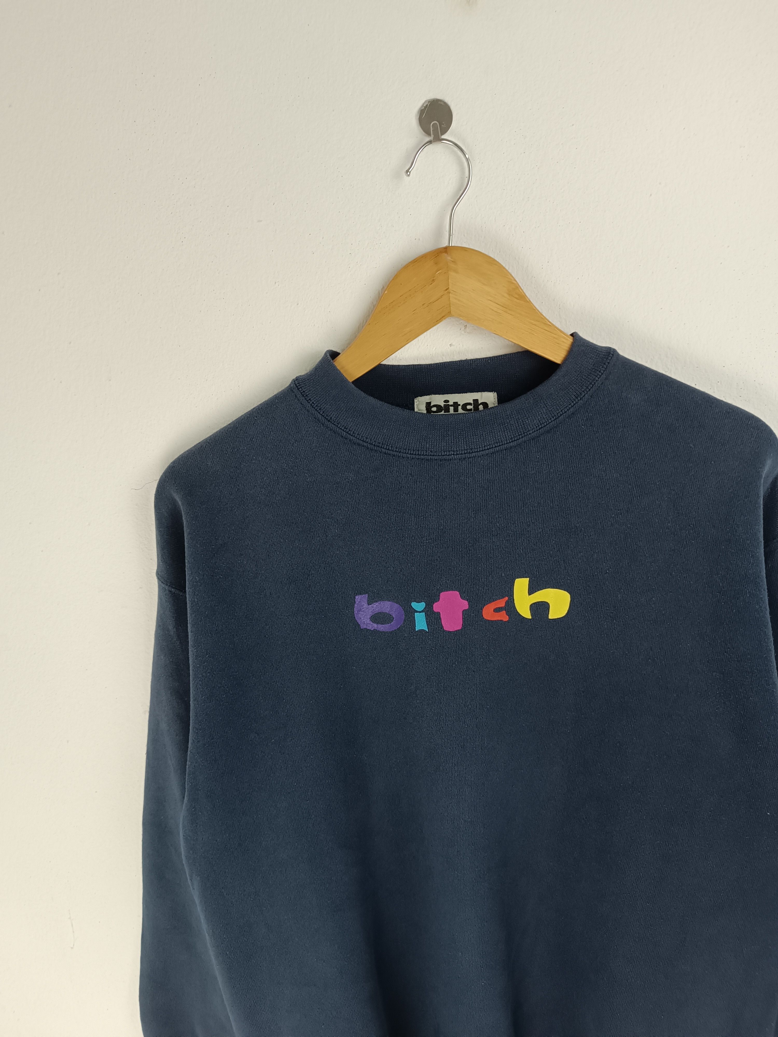 Vintage RARE🔥VINTAGE 90'S BITCH SKATEBOARD SWEATER Size US M / EU 48-50 / 2 - 8 Thumbnail