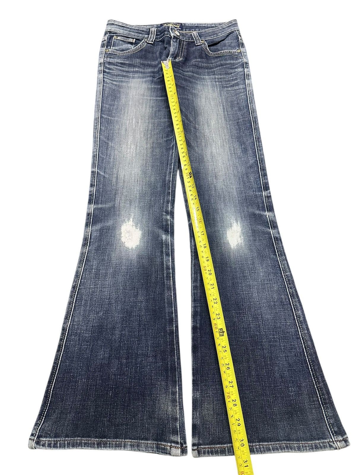 Edwin × Japanese Brand Vintage Edwin Something With WideLeg Bootcut Style Faded Size US 28 / EU 44 - 13 Thumbnail