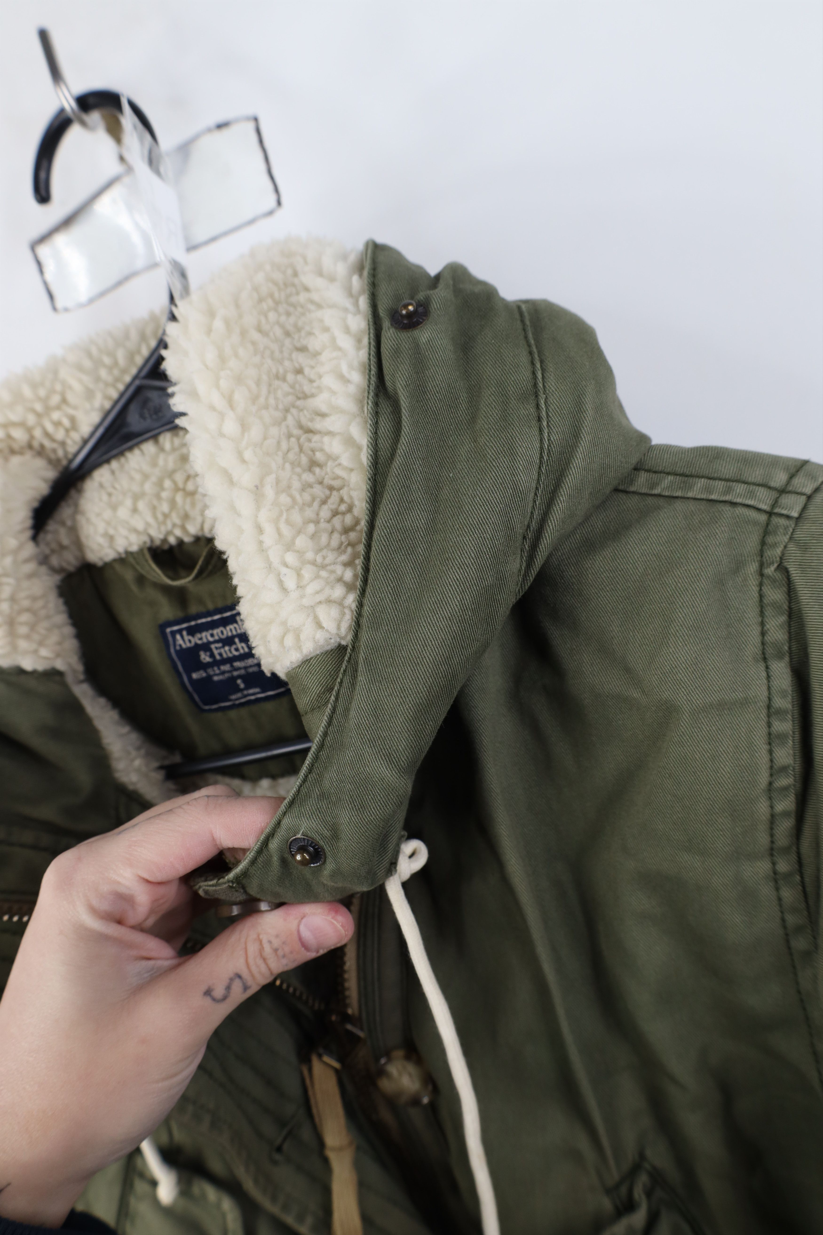 Abercrombie & Fitch Vintage Y2K Abercrombie & Fitch Lined Military Parka Jacket Size S / US 4 / IT 40 - 10 Thumbnail