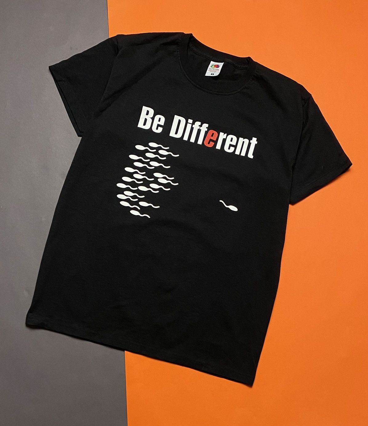 Band Tees Vintage Streetwear Y2k “ BE DIFFERENT “ Humor tee t-shirt Size US M / EU 48-50 / 2 - 1 Thumbnail