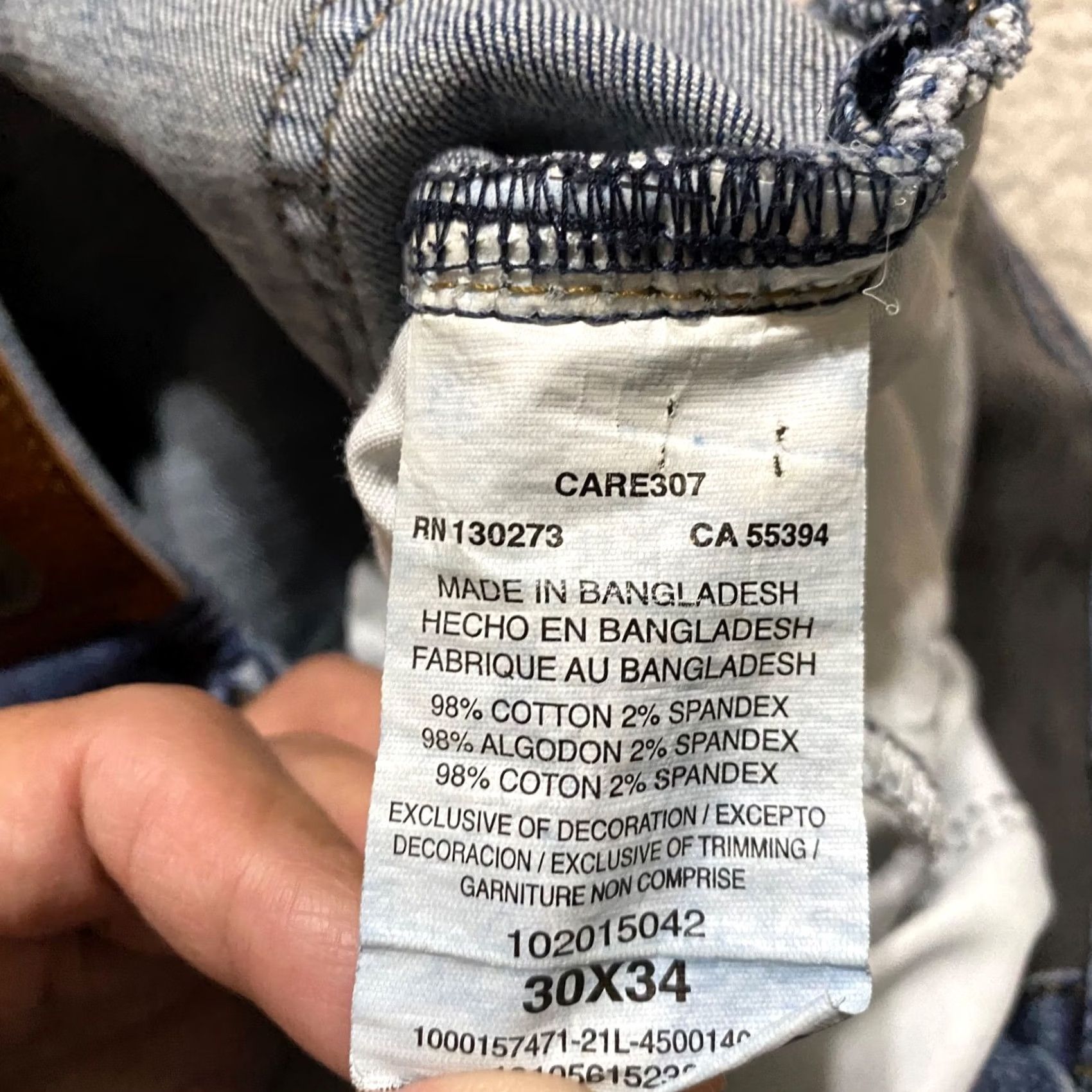 Lee Lee Jeans Mens 30x34 Blue Denim Extreme Motion Medium Wash Straight Mid Rise Size US 30 / EU 46 - 4 Thumbnail