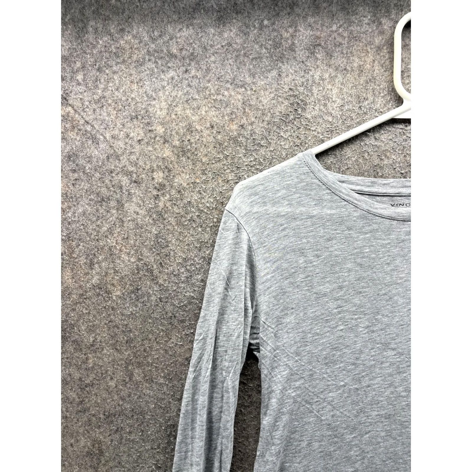 Vince Vince XS Gray Long Sleeve Crew Neck Shirt Women Size XS / US 0-2 / IT 36-38 - 6 Thumbnail