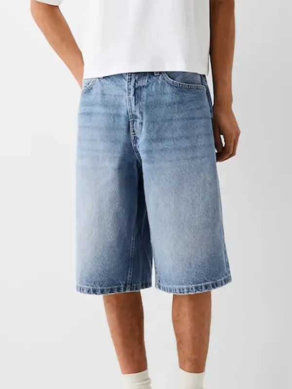 Japanese Brand Komura x Kubo Distressed Washed Y2k Shorts Jorts Denim Size US 38 / EU 54 - 1 Thumbnail