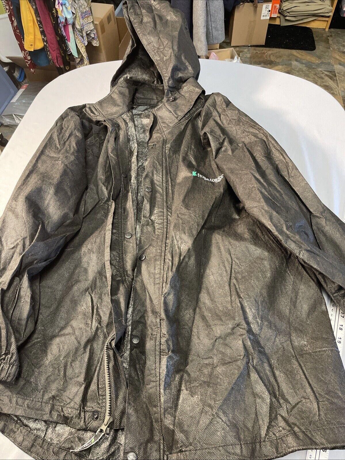 Designer Frogg Toggs Black Rain Jacket With HoodSize XXL-L Size US XXL / EU 58 / 5 - 1 Thumbnail