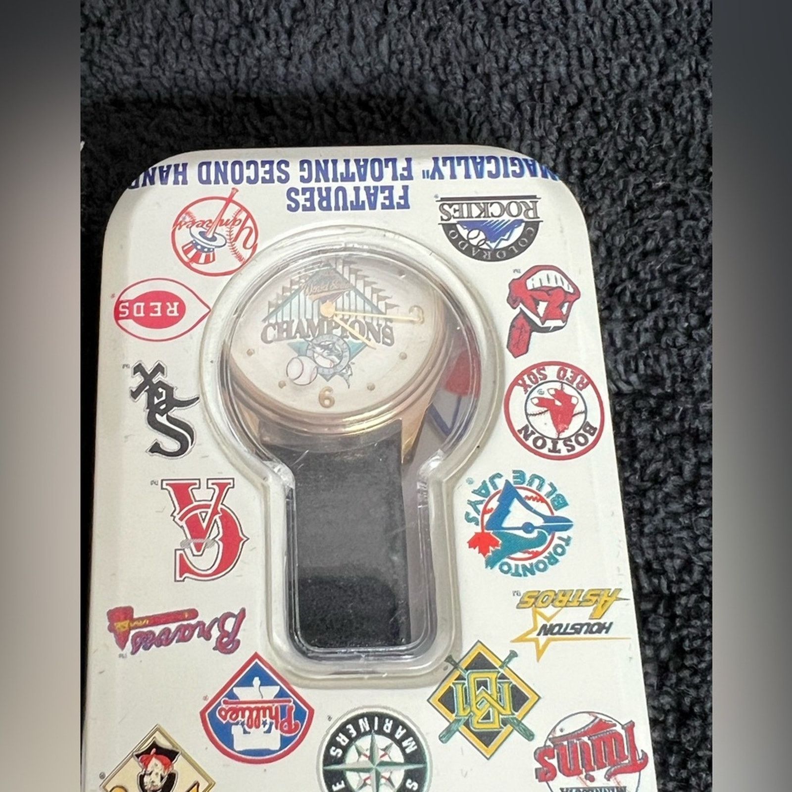 MLB Florida Marlins Watch Vintage Sun 1997 Rare & 24KT GP Coin Size ONE SIZE - 3 Thumbnail