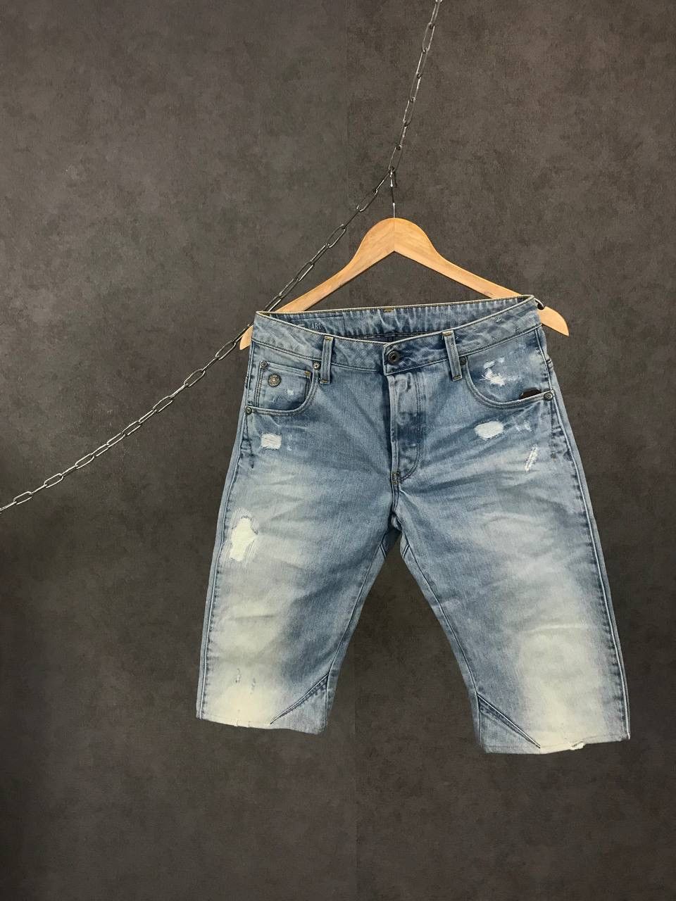 G-Star G Star Raw distressed denim shorts Size US 28 / EU 44 - 1 Thumbnail