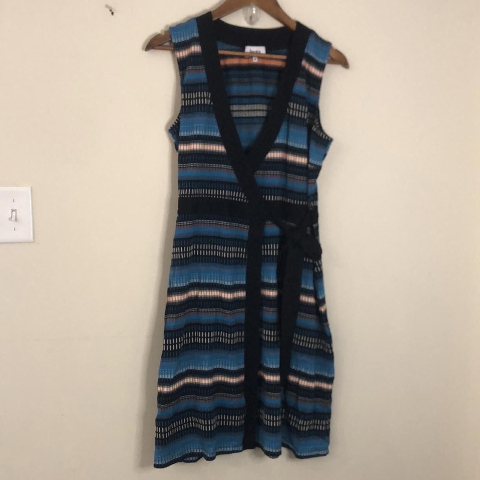 Warren Lotas Leota Wrap colorful sleeveless midi dress SZ Medium Size M / US 6-8 / IT 42-44 - 1 Thumbnail