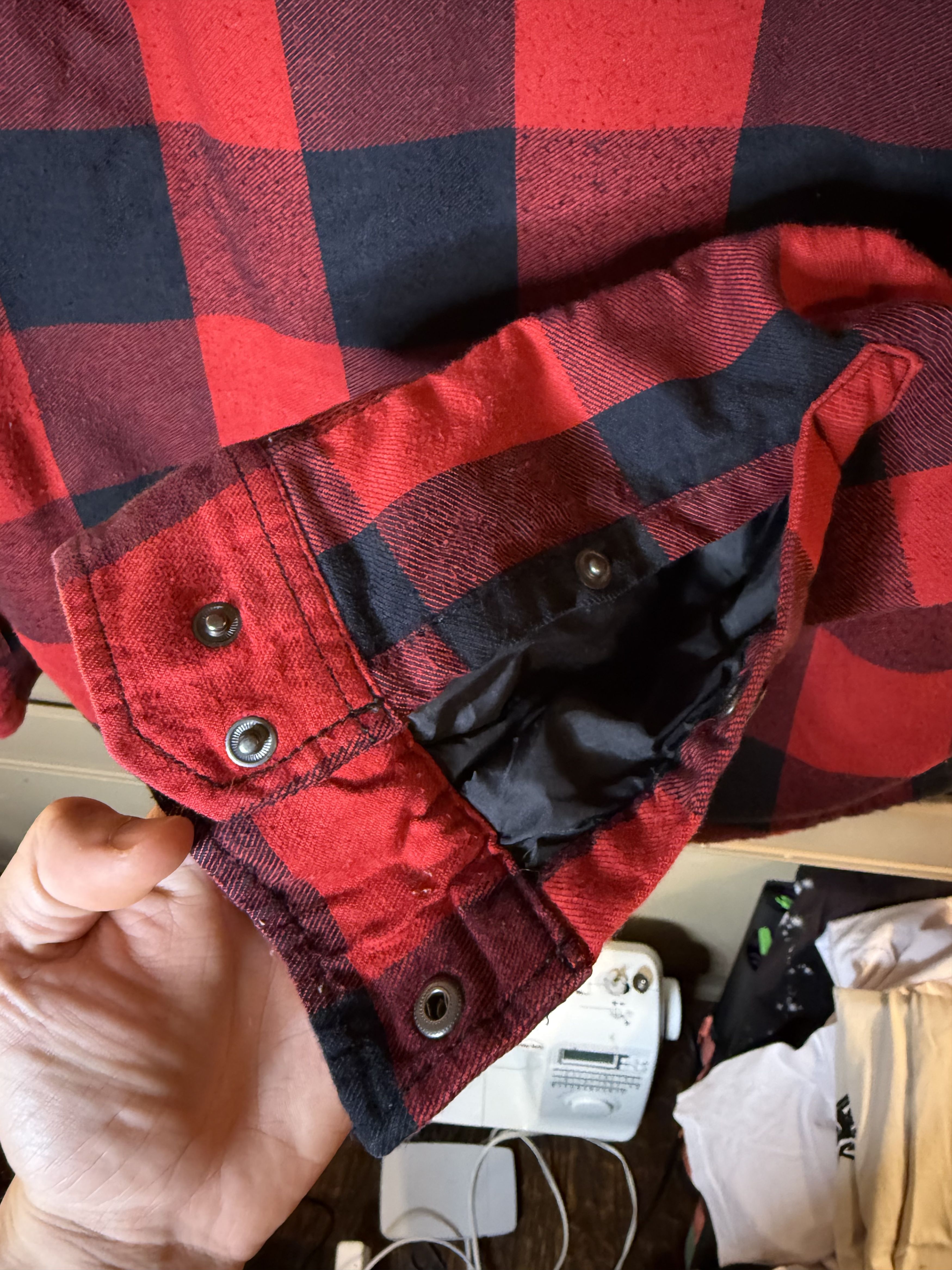 The North Face The North Face Red Fleece-lined Flannel Shirt Jacket Size US S / EU 44-46 / 1 - 12 Thumbnail